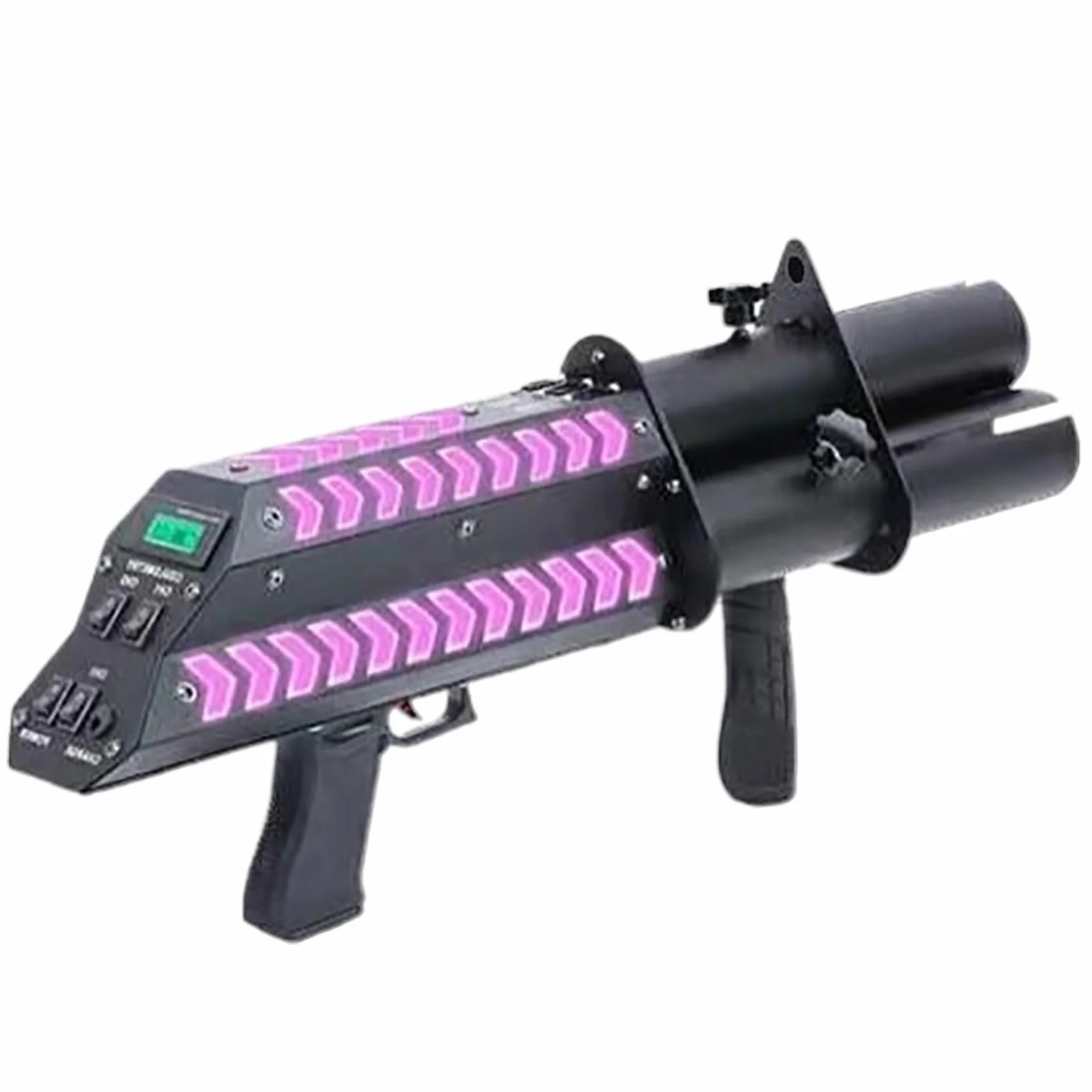 Máquina de Confeti, Tirador de Confeti de Tres Cabezas, Pistola de atmósfera de Flores de Conserje de Confeti de Boda para Eventos Especiales, Fiestas, Clubes, Bodas, Conc(Size:Tres cabezas con luces)