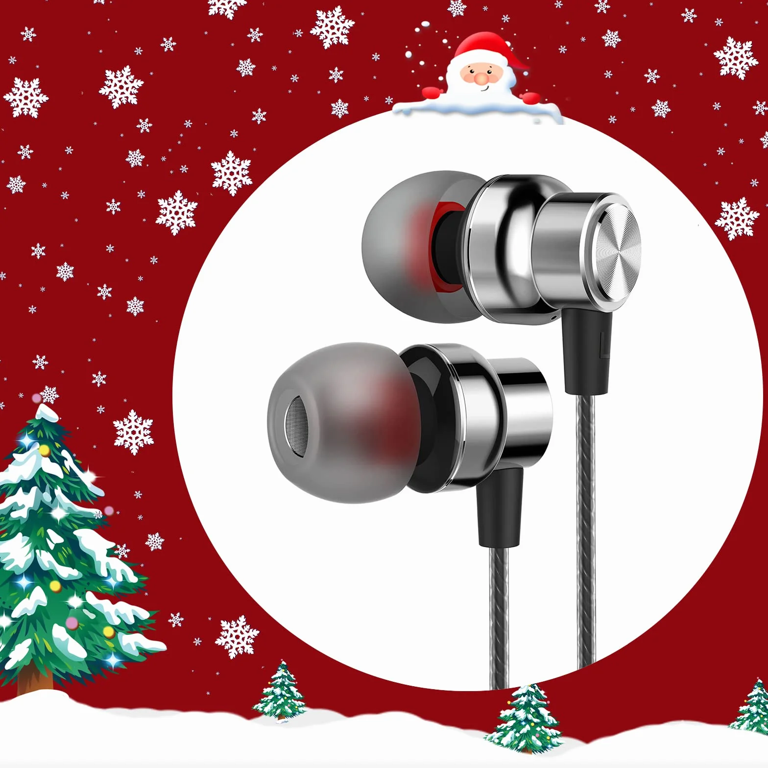 Blukar Auriculares In Ear, Auriculares con Micrófono y Cable Cómodo | Reducción, Ruido Sonido Estéreo Control de Volumen, Todos los Dispositivos de Headphones de 3.5mm
