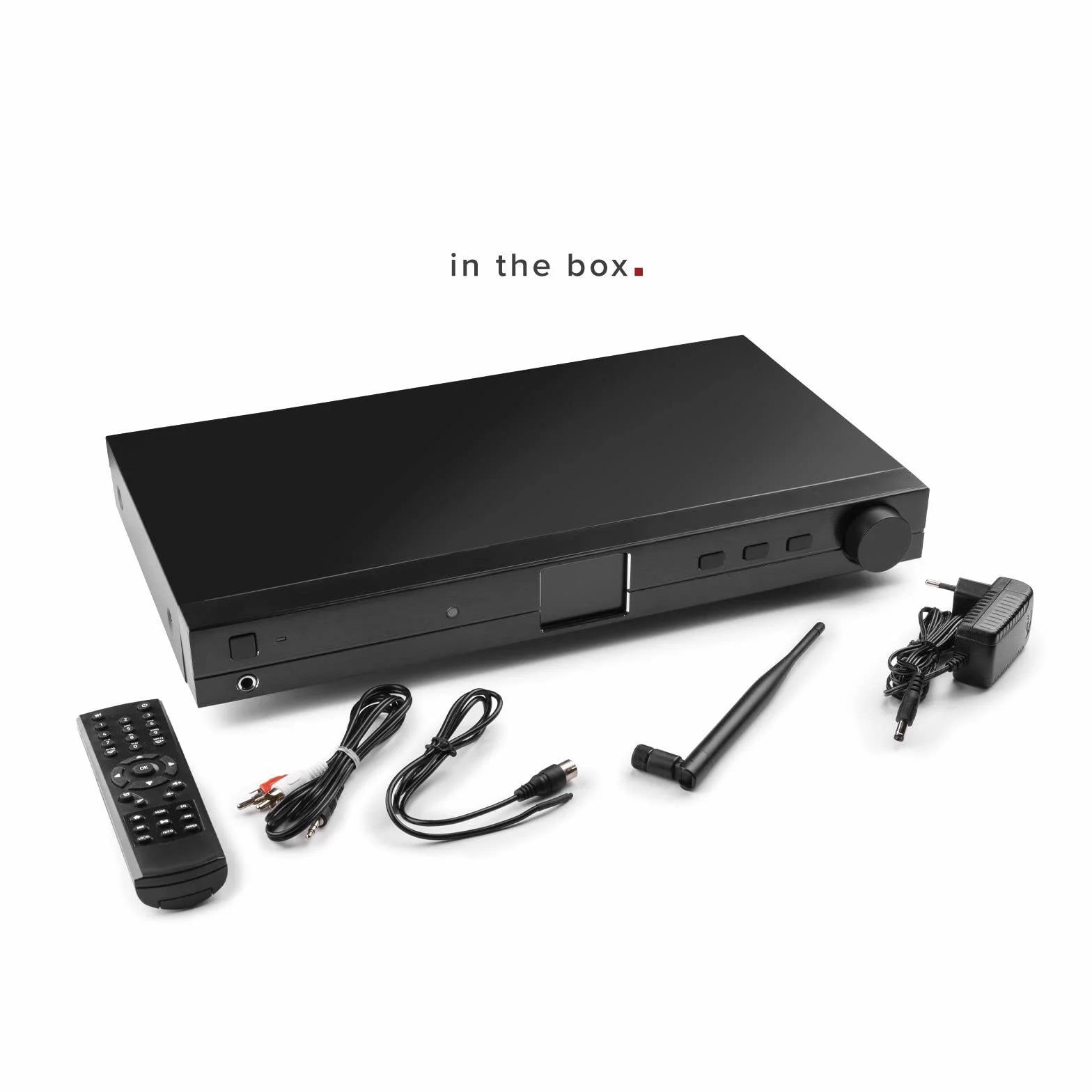 Audizio Trento Radio Internet con Bluetooth Radio FM/Dab - Negro, Reproductor Multimedia WiFi, Radio Despertador, Altavoz Bluetooth, Ideal para Aprovechar Tus Mejores emisiones de Radio en casa