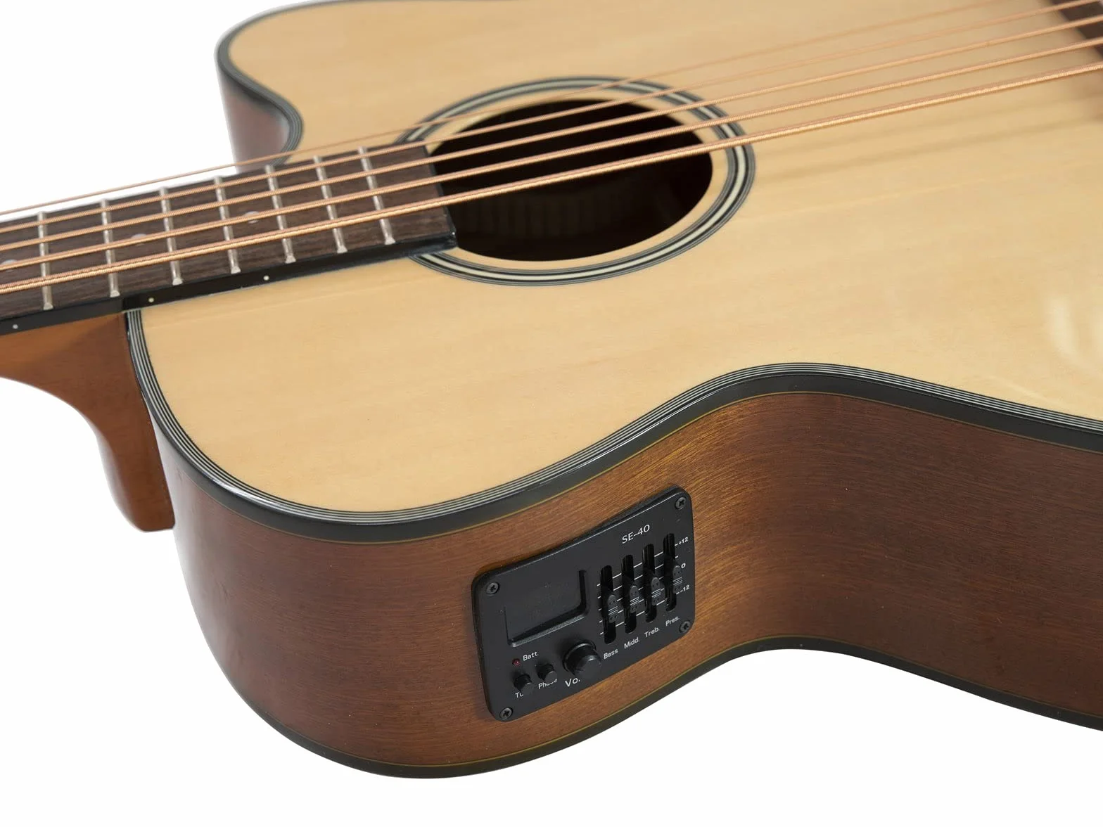 Dimavery 26224014 - Bajo acústico de 5 Cuerdas, Natural, Beige, Talla única