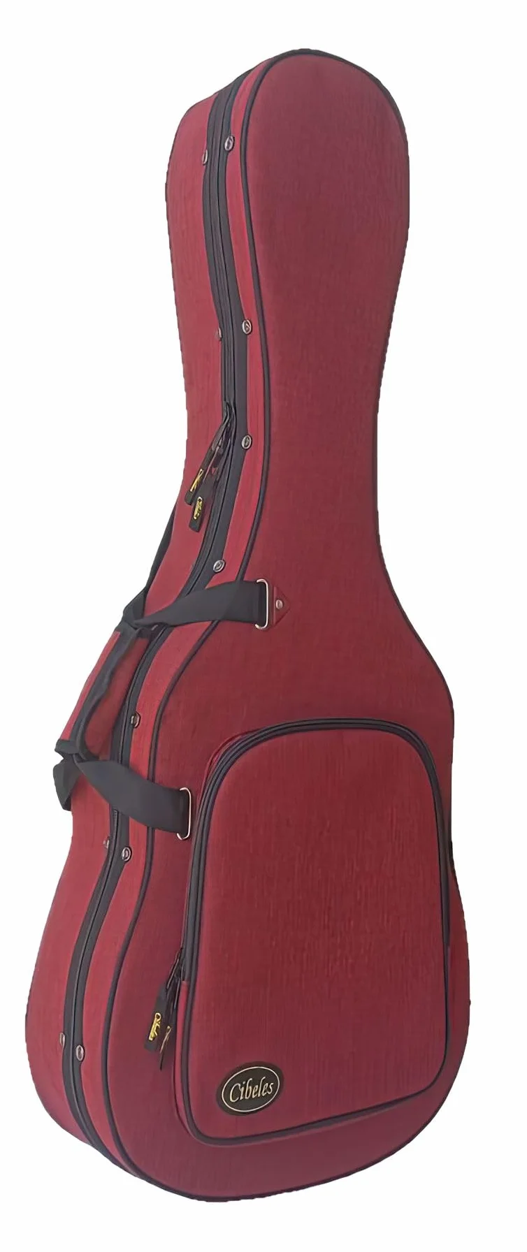 cibeles Estuche Guitarra Clásica Flamenca Foam con Nueva Forma (Rojo)
