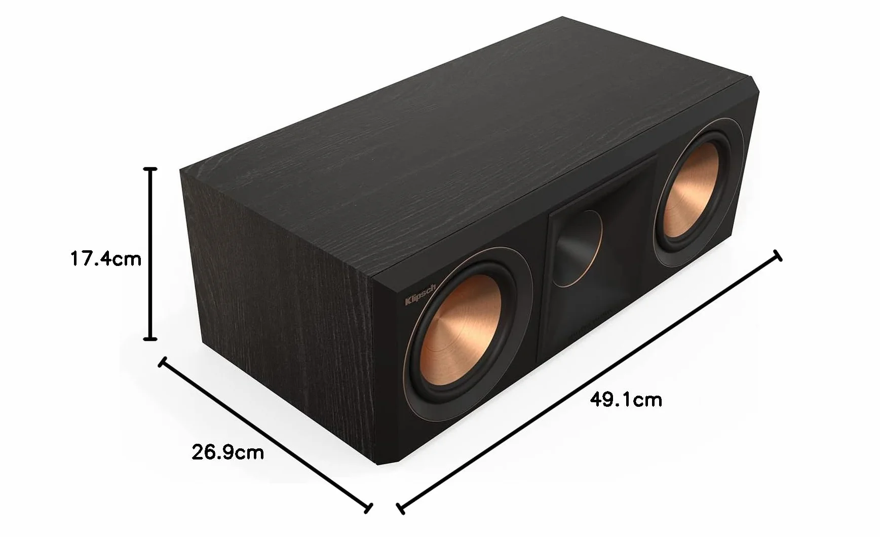 Klipsch RP-500C II Center Channel Speaker Ebony