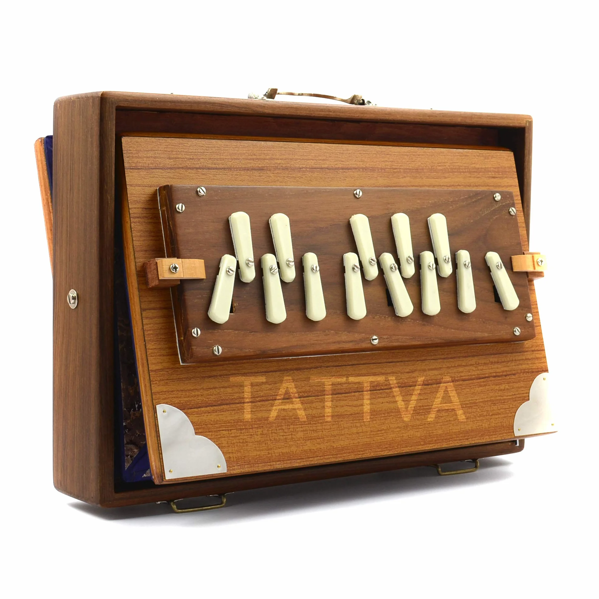 TATTVA "Professional" - Caja de cortesía (tamaño mediano, con sonido largo, C-C, 440 Hz, 13 paradas, PALITANA Premium Reeds – Testado y probado! – Aduana con envío de prime