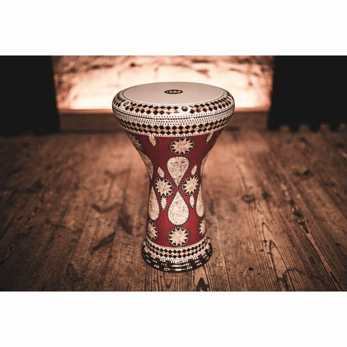 Meinl AEED2 Artisan Edition White Pearl Mosaic Imperial Egypt - Cojín doble (8,75 pulgadas), diseño de mosaico, color blanco