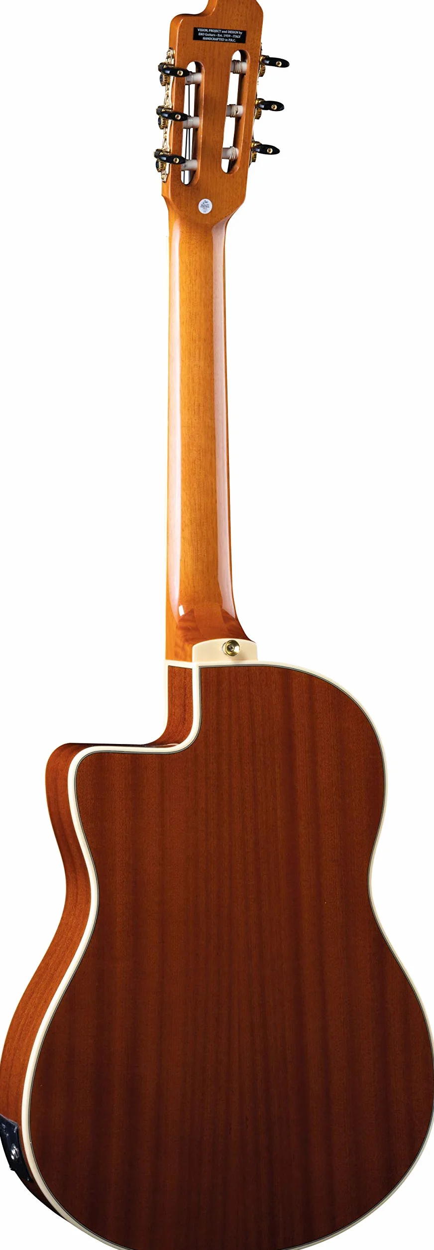 EKO GUITARS – NXT NYLON N100CE NATURAL, Guitarra Clásica Cutaway Electrificada, Tapa de Abeto, Aros, Fondo y Mástil de Caoba, Diapasón de Roupanà Sudamericano, Escala 650 mm, Color Natural