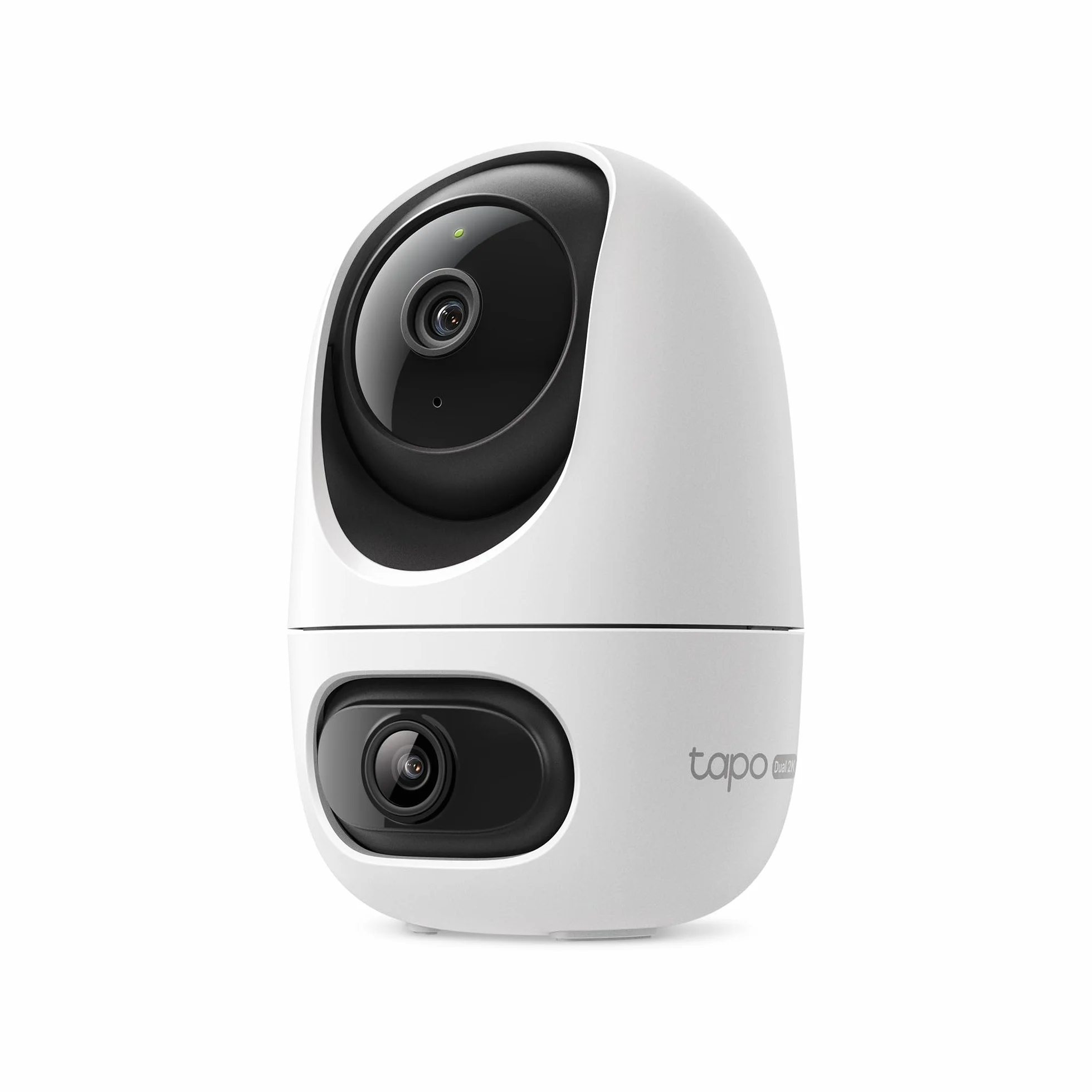 Tapo C245D Cámara de vigilancia WiFi Interior Doble Lente 2K Seguimiento automático 360° Detección IA Personas Mascotas Vehículos Visión Nocturna Audio bidireccional Almacenamiento Local