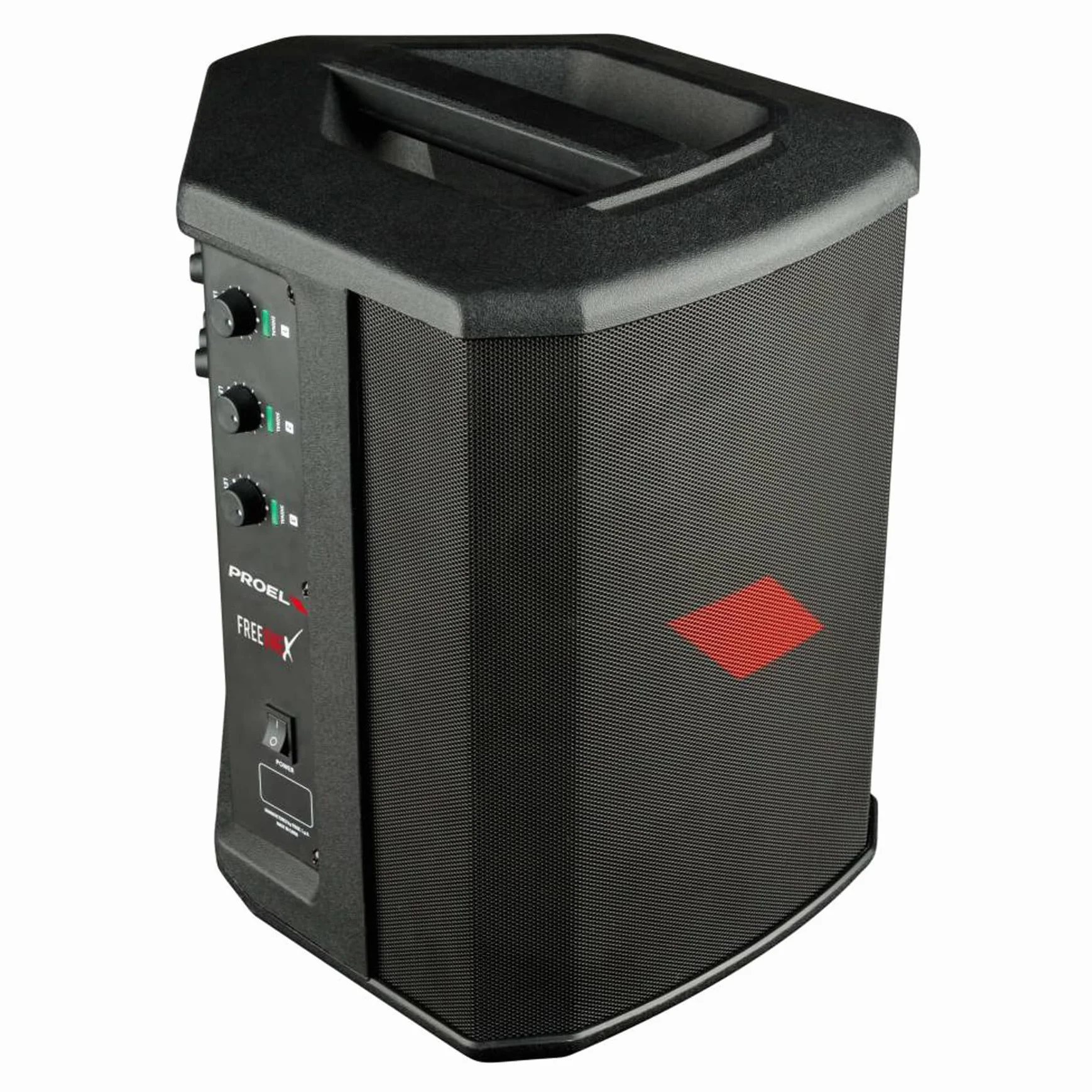 PROEL Freeonex - Sistema de audio portátil con batería todo en uno con módulo Bluetooth y pico de potencia de 200 W, color negro