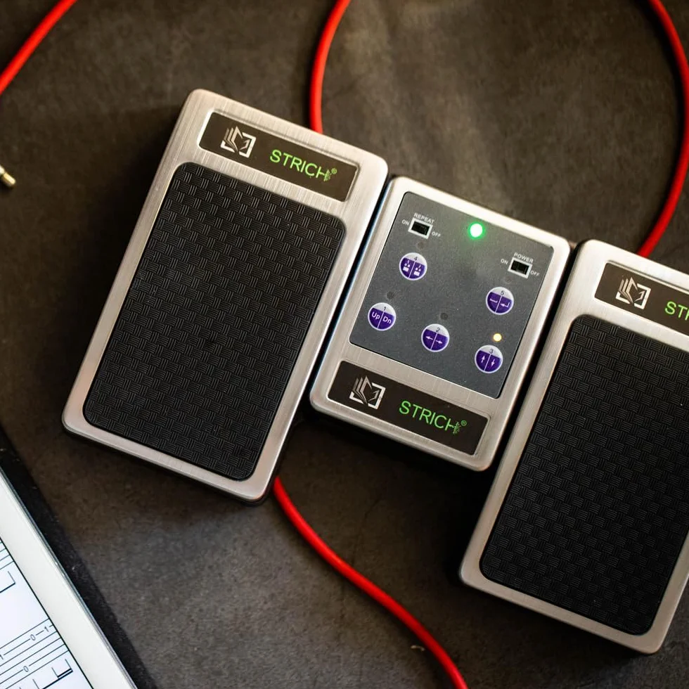 Strich BT-FP2 - Pedal inalámbrico de nodo/interruptor lateral para móviles y tablets