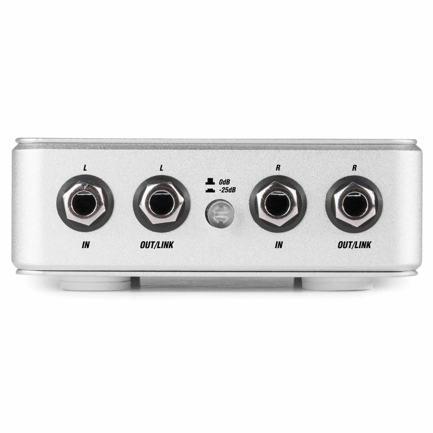 Power Dynamics PDX30 Caja DI Estéreo - Caja DI Profesional, Salida XLR balanceada, Entrada/Salida de Jack estéreo de 6,3 mm, alimentación conmutable: Pila de 9 V/alimentación Phantom de 48 V