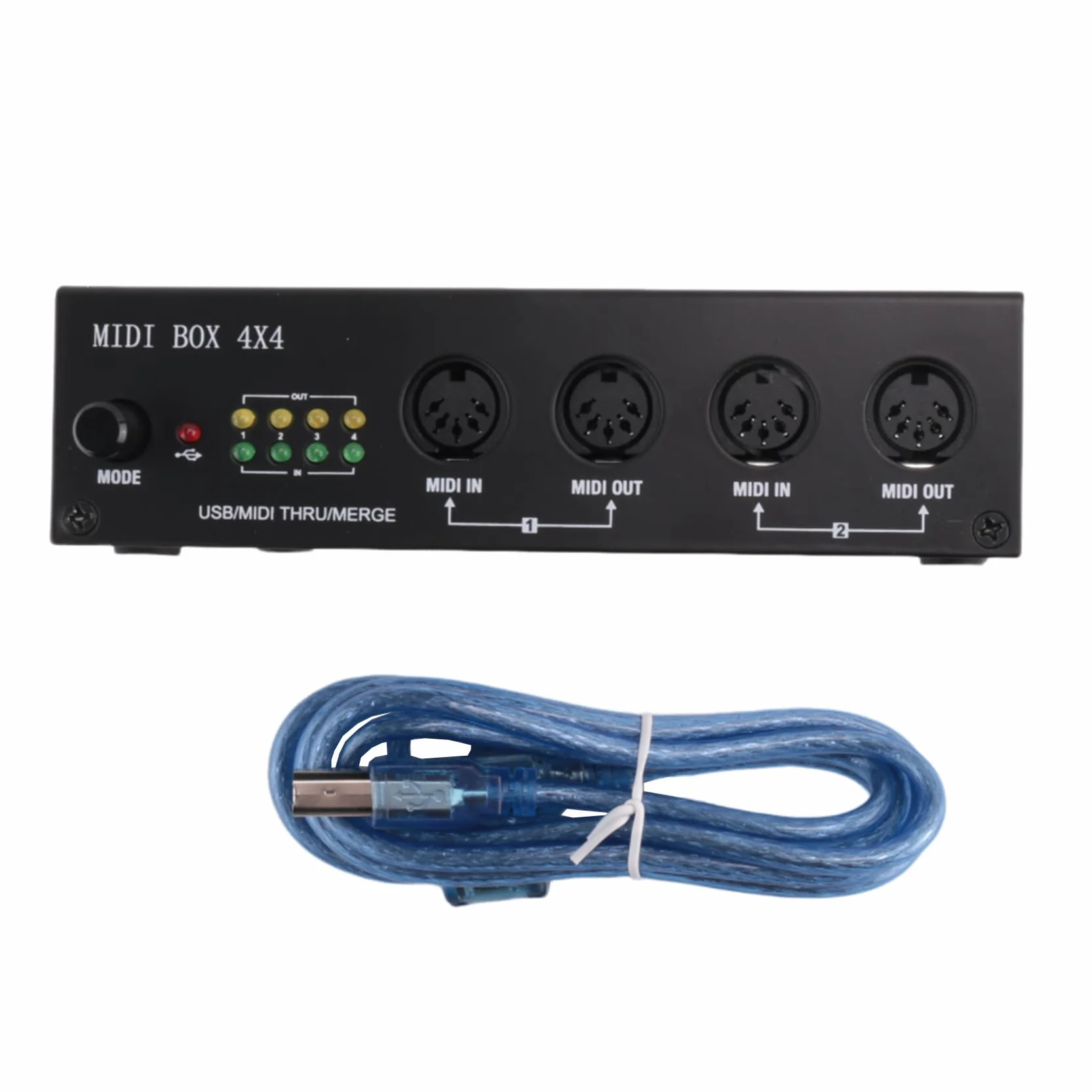 Instrumentos Musicales Midi Caja Interfaz USB Midi Fusionada una TravéS de la Caja 64 Canales Midi