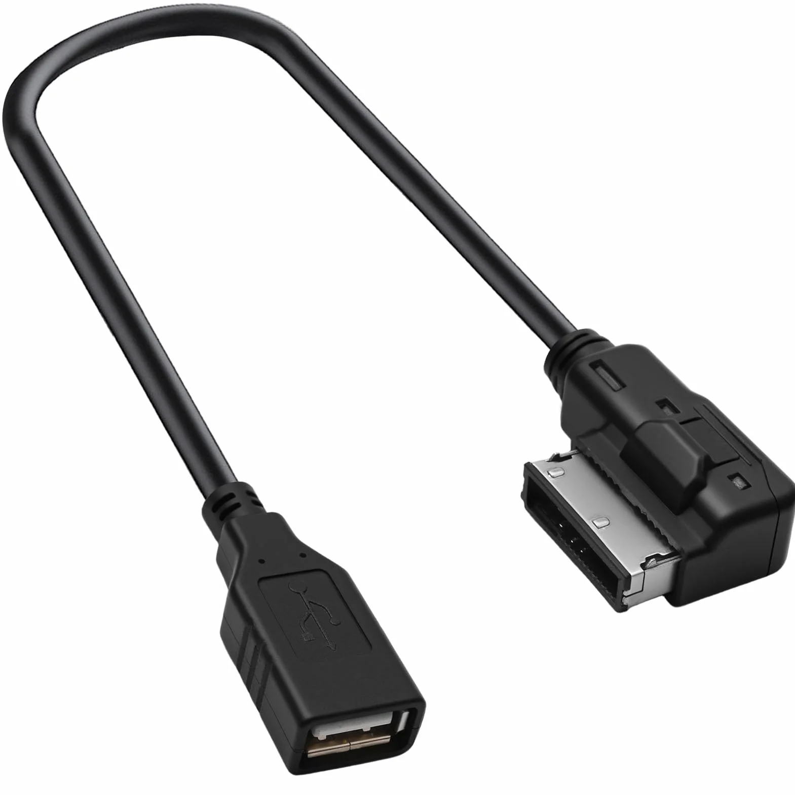 AMI Adaptador de Cable MDI para Audi A1 A2 A3 A4 A5 A6 S6 A8 S8 R8 Q3 Q5 Q7, 30 CM/11,81 Pulgadas Cable AUX para Audio USB MMI Adaptador MP3 Multimedia Music Interfaz para VW TT VW Golf Passat