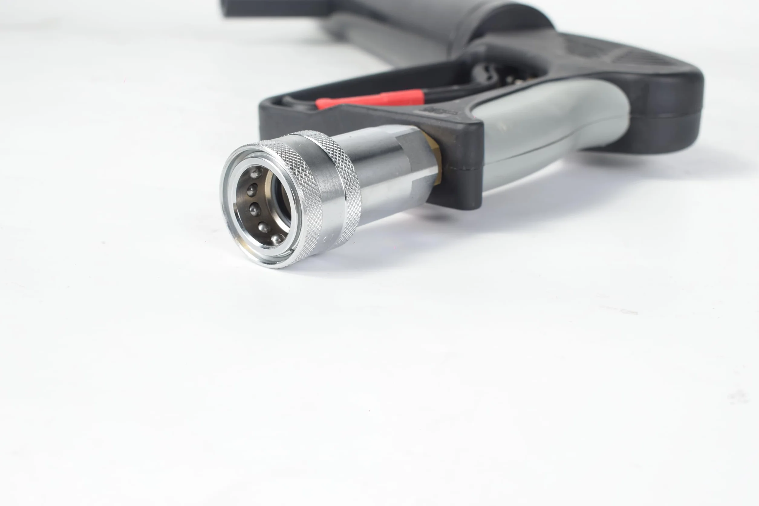 Arma de fiesta de CO2 con alcance de 6 m, cable de 3 m + tubo de salida sin escarcha, pistola de CO2 de alta calidad, adecuada para DJ Club Stage Stage, máquina de chorro (pistola LED)