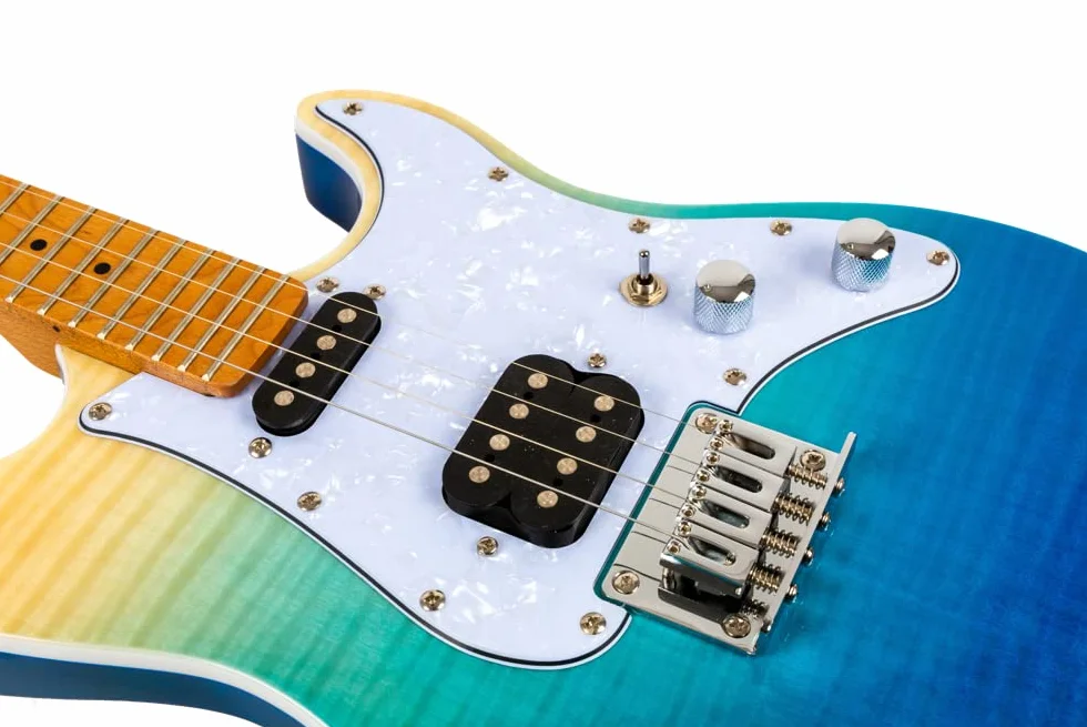 Pathfinder Tenor - Ukelele eléctrico, Color Azul