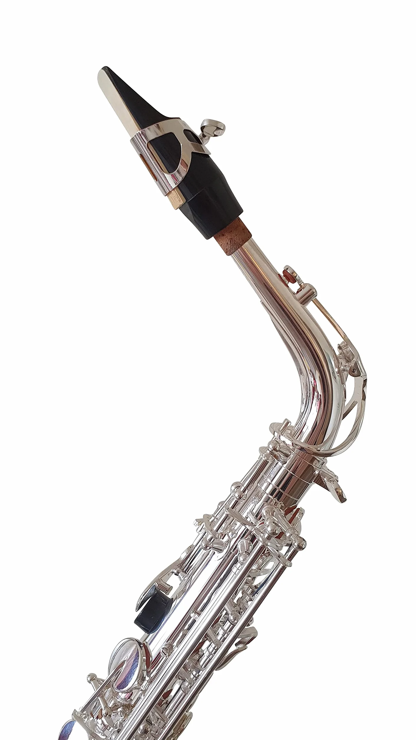 Saxofón Alto, Placa de Plata Sólida, Incluye Funda Dura de Lujo y Accesorios, Nuevo, Diseño de Saxofón Alto