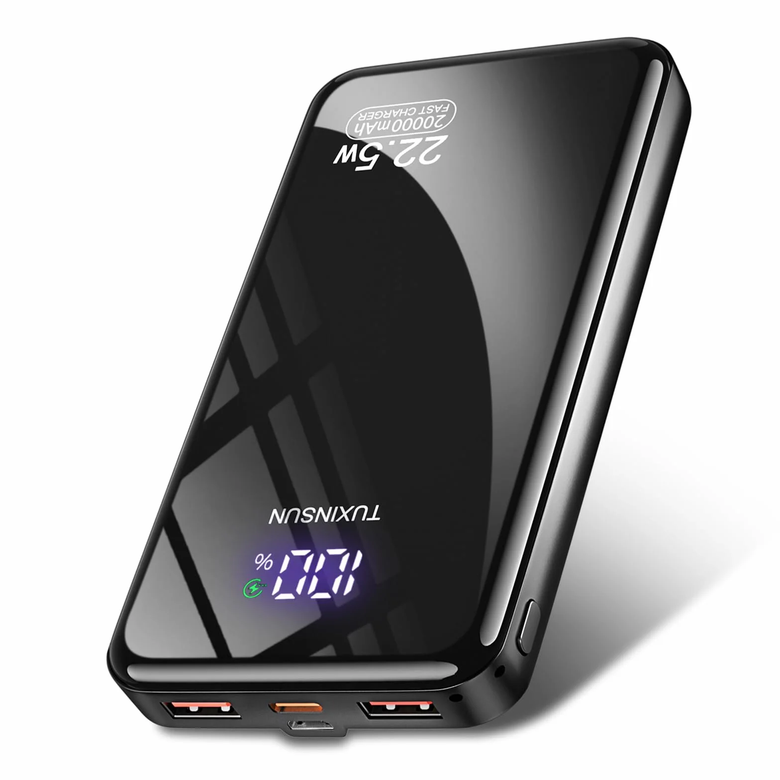 Power Bank 22.5W 20000mAh Bateria Externa Carga Rapida, Bateria Portatil PD3.0 QC4.0, Powerbank USB C Input & Output con Pantalla LCD Compatible con Smartphones, smartwatches, etc (black01)
