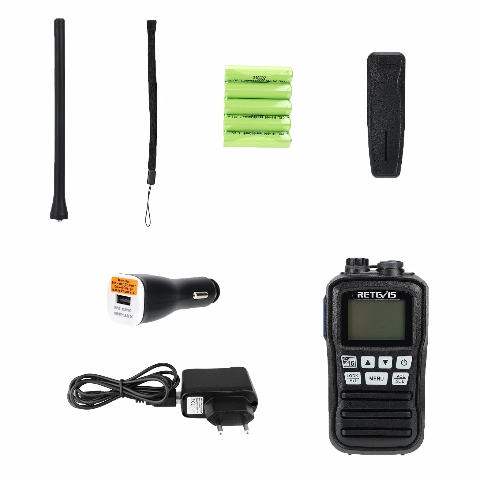 Retevis RM01 Marina Walkie Talkie, IP67 Impermeable Radio Marino de Mano, Vibración, Flotando 88 Canales de Mano Radios de Dos Vías para Kayak Pesca Paseo en Barco(Negro, 1 Pieza)