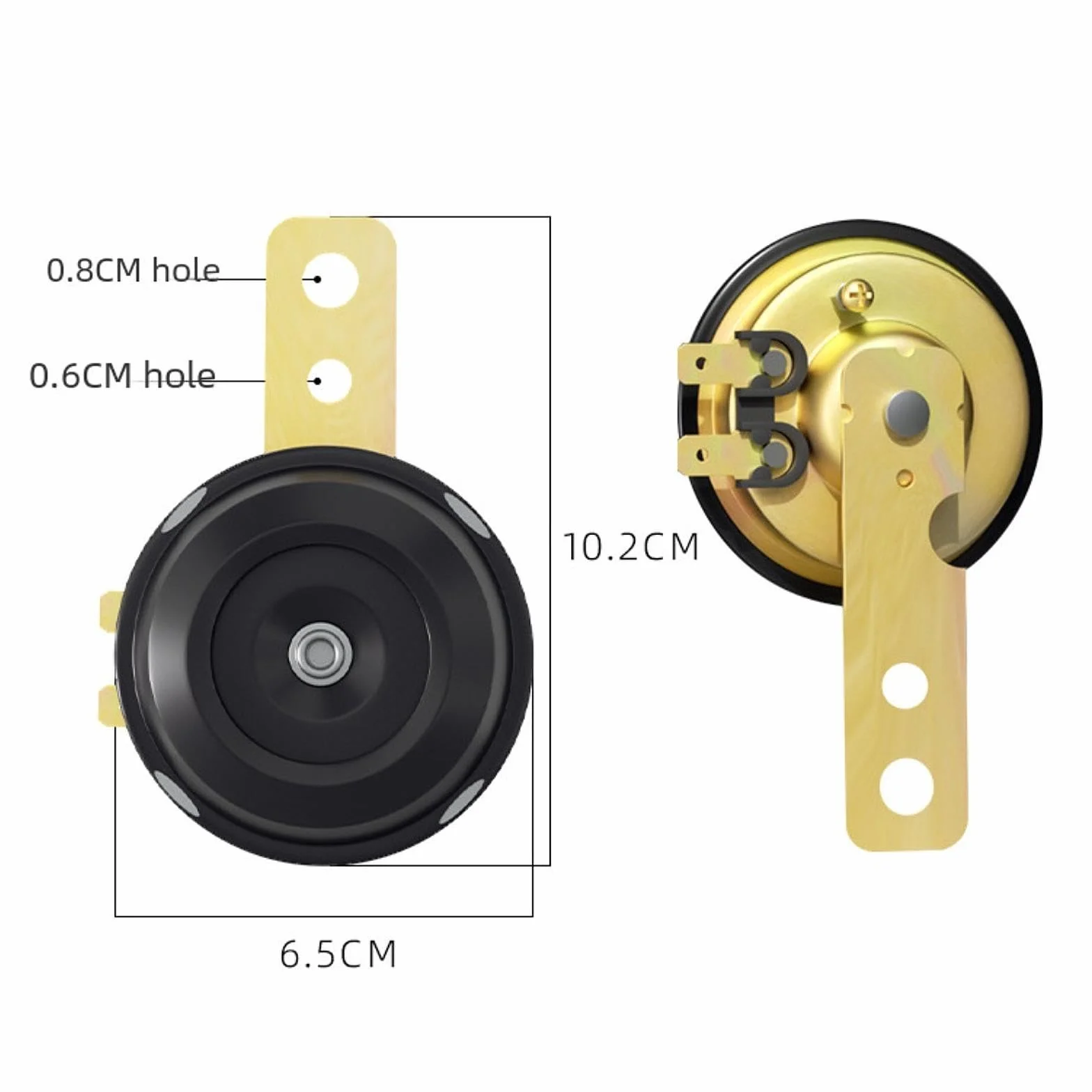 F Fityle Bocina para motocicleta eléctrica, altavoz compacto y resistente para scooters, 12v