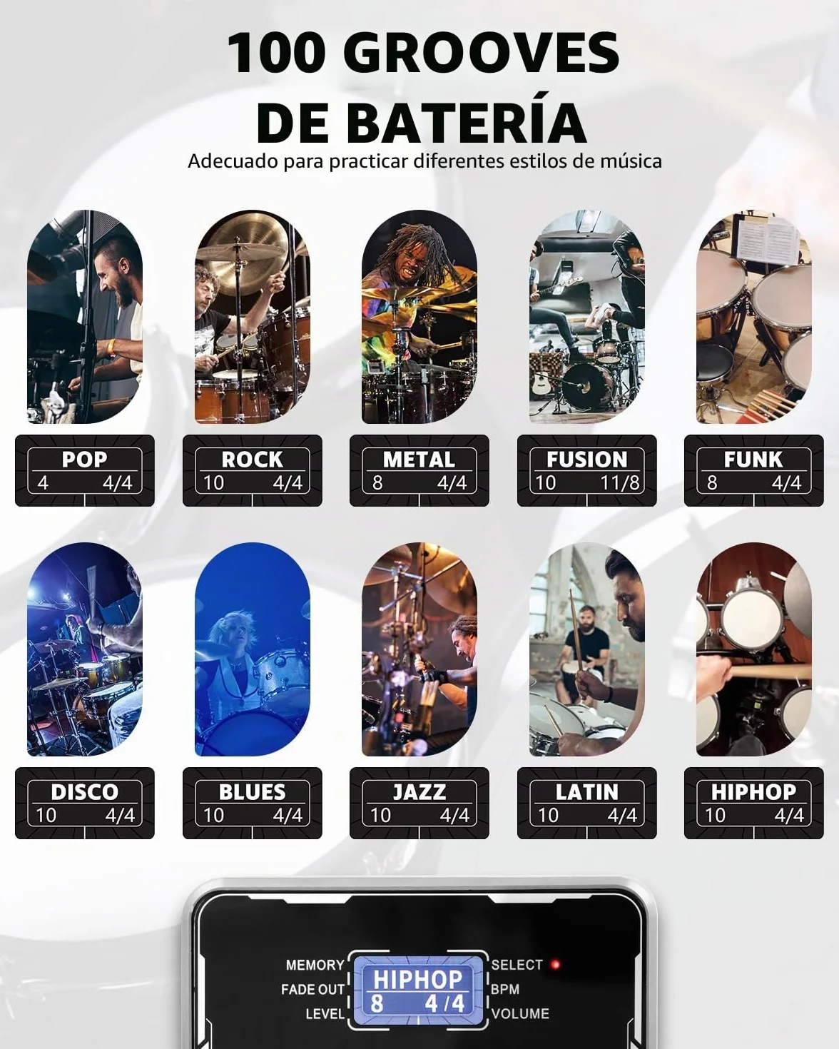STRICH Pedal de guitarra estéreo Looper con máquina de tambor integrada, 100 patrones de batería, 160 minutos de grabación, USB para audio, soporte