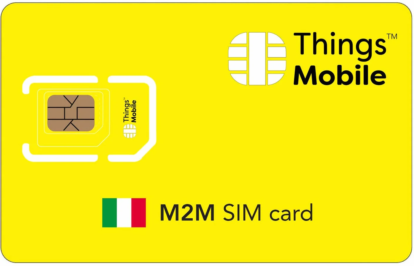 Things Mobile Tarjeta SIM M2M Italia Cobertura Global Red multioperador GSM 2G 3G 4G LTE 10€ crédito