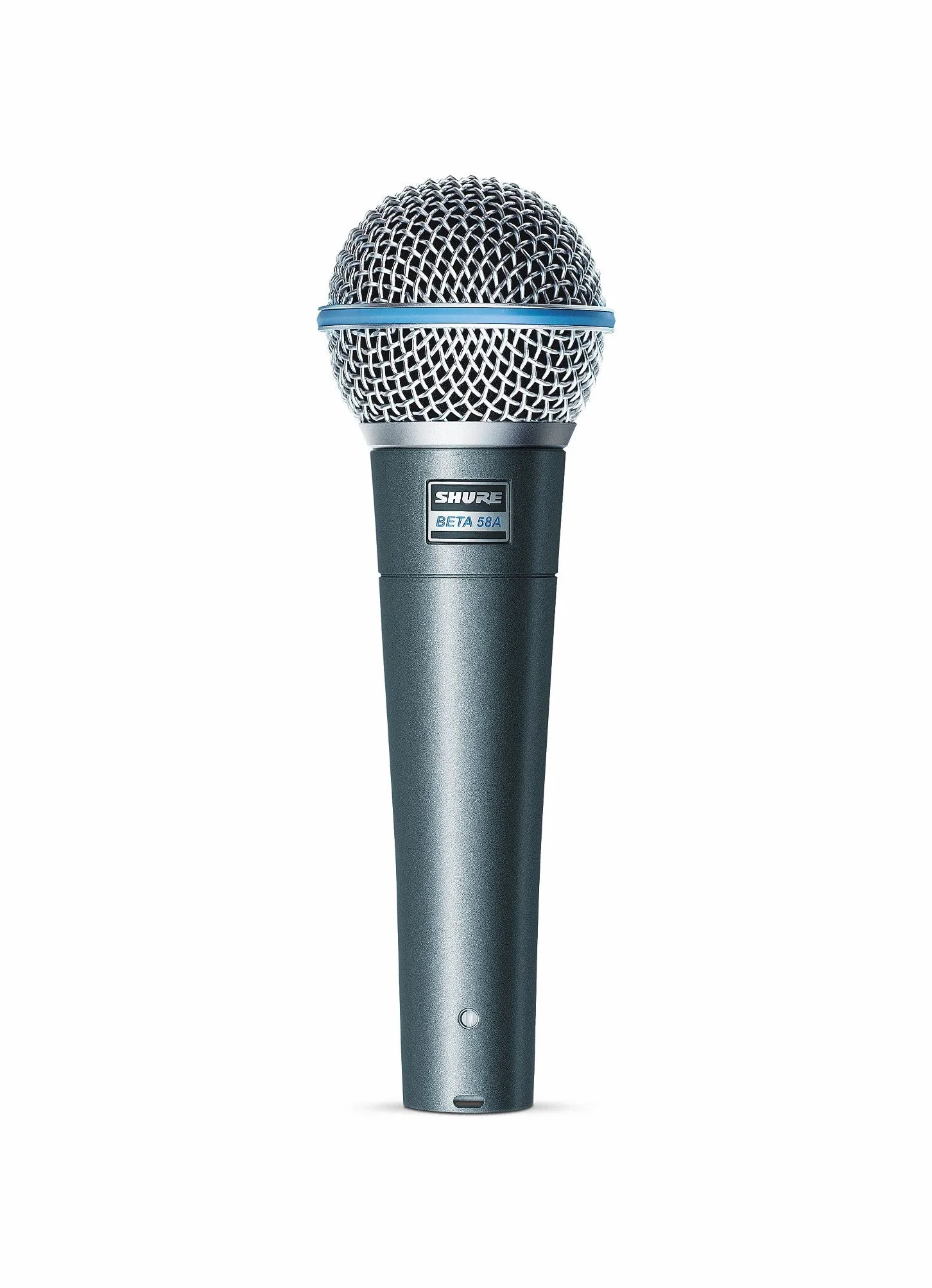 Shure Beta 58A Micrófono Vocal dinámico supercardioide de un Solo Elemento para Escenario y Estudio, Incluye Adaptador de Soporte Ajustable A25D, Adaptador de Rosca de 5/8 a 3/8