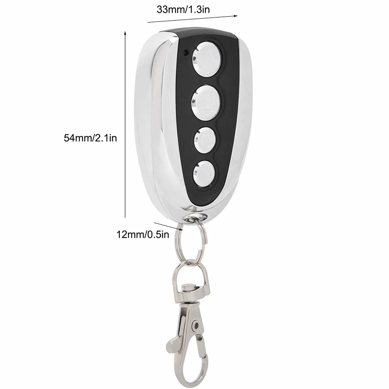 Duplicador de Mando a Distancia Universal de 433MHz con Función de Copia de Tiempos para Puerta de Garaje, Motocicleta, Alarma de Coche, Seguridad del Hogar