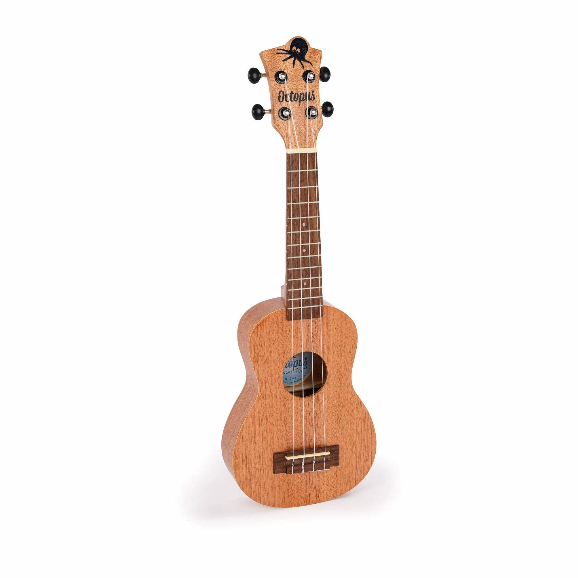 Octopus - Ukelele soprano UK205 de madera al natural, completo