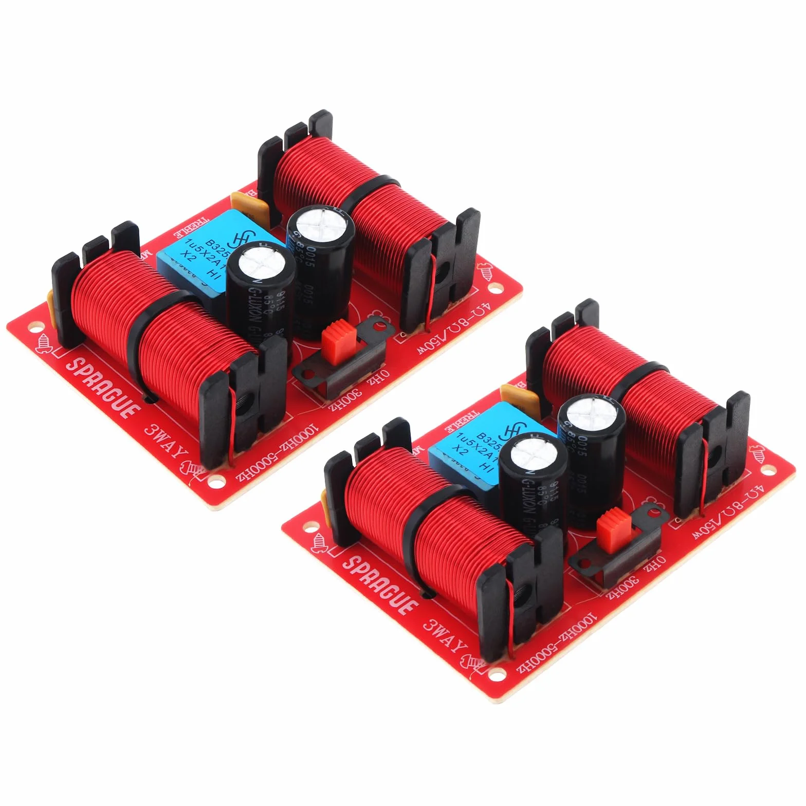 Altavoz cruzado de 3 vías, 150 W, 3 vías, 3 altavoces, altavoces HiFi, divisor de frecuencia de audio, filtros cruzados