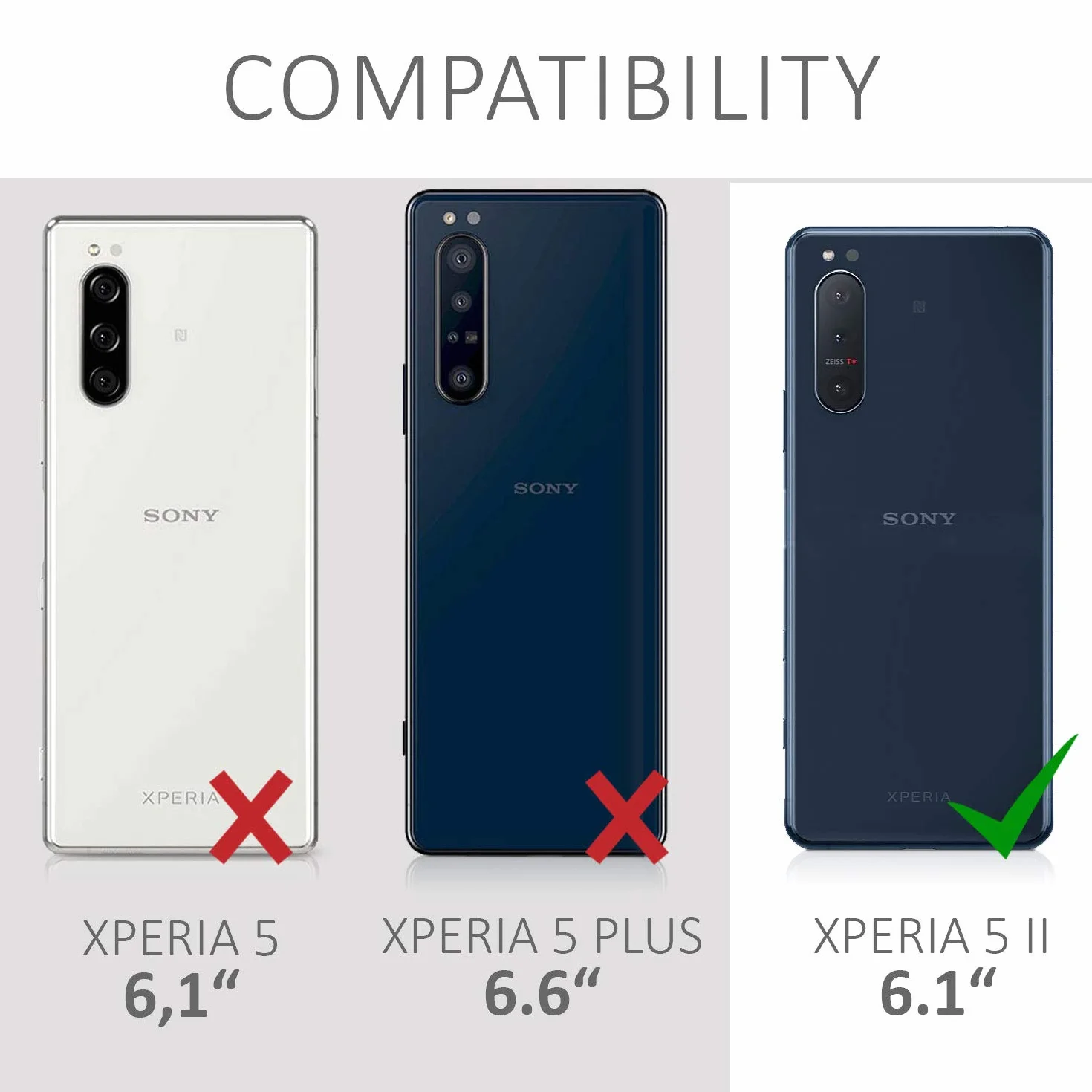 kwmobile Sony Xperia 5 II Carcasa Ultrafina TPU Silicona Bordes elevados anticaídas Negro