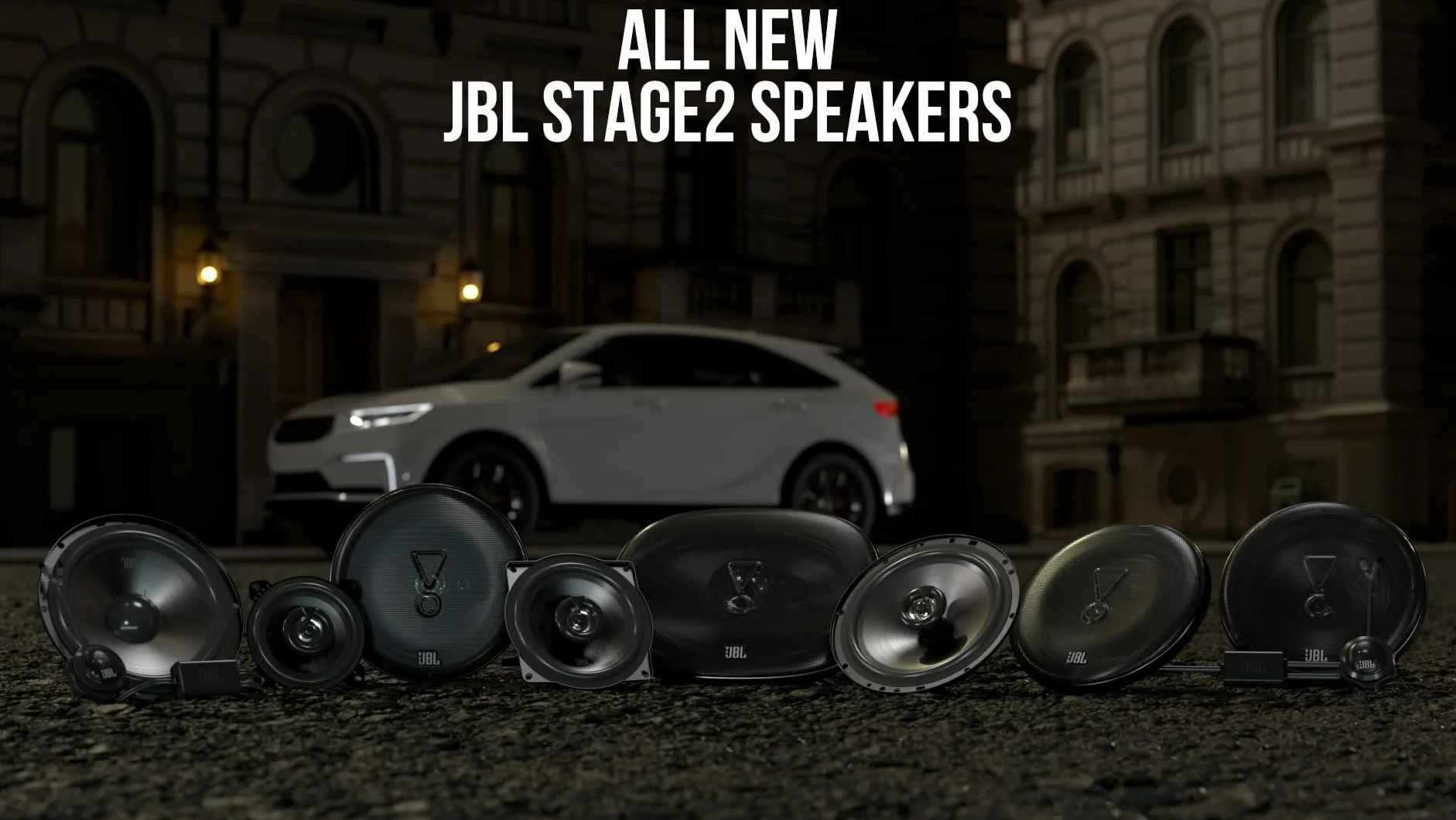 JBL Stage2 55F Gen2 Altavoces coaxiales 2 vías 5,25 Pulgadas 50 W RMS, 400 W Pico, 4 Ω, 89 dB, woofer Polipropileno Plus One™, Tweeter Pei, diseño Compacto, Sonido Claro