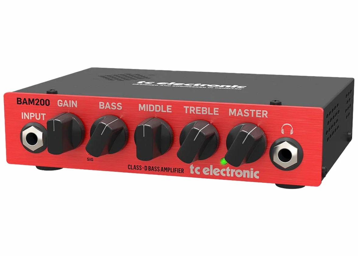 TC Electronic BAM200 Cabezal de bajo ultracompacto de 200 vatios con tecnología de amplificador de clase D