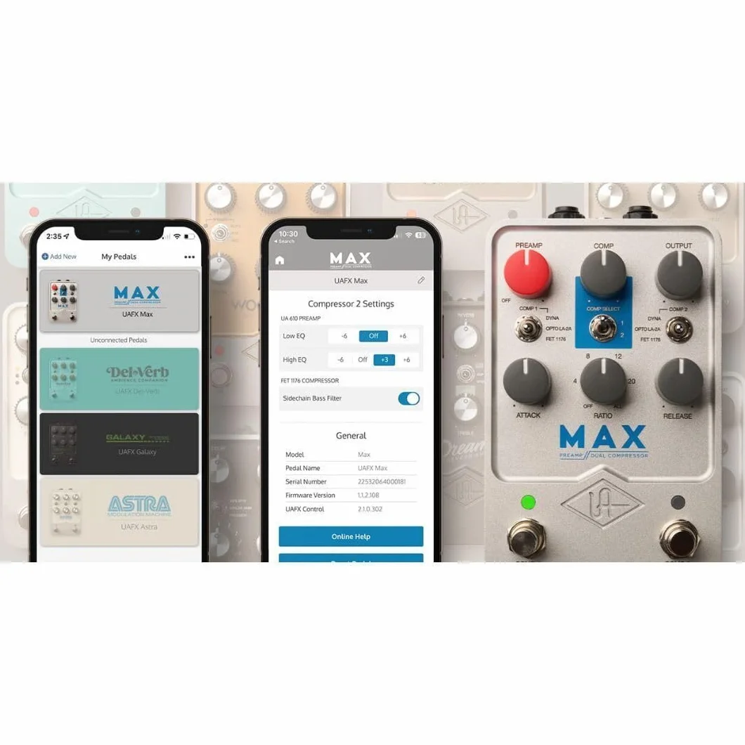 Universal Audio MAX Preamp & Dual Compressor Pedal