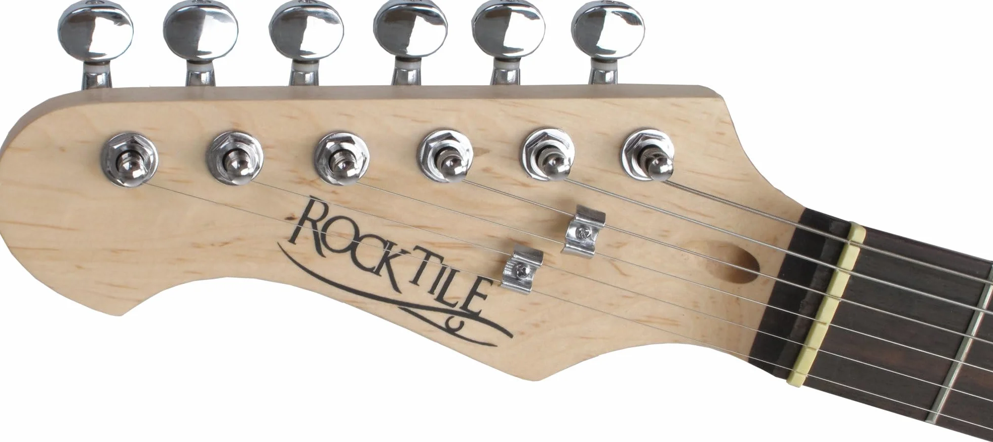 Rocktile Pro ST3 BK RW Guitarra Eléctrica para Zurdos – Estilo ST negra, 3 Single-Coils, Tremolo Vintage, 22 trastes, diapasón de palisandro.