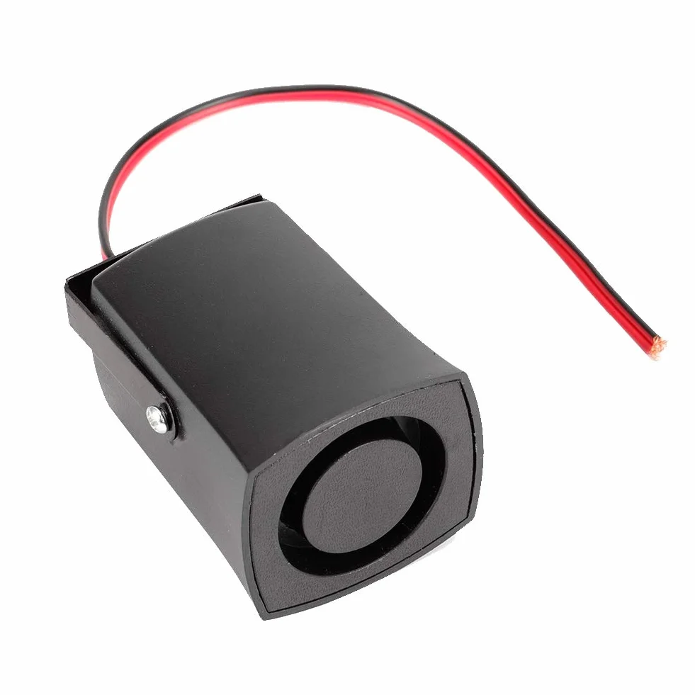 Buzzer Reverse Universal 12V 115db Alarma de marcha atrás para coche Bocina de respaldo Zumbador negro