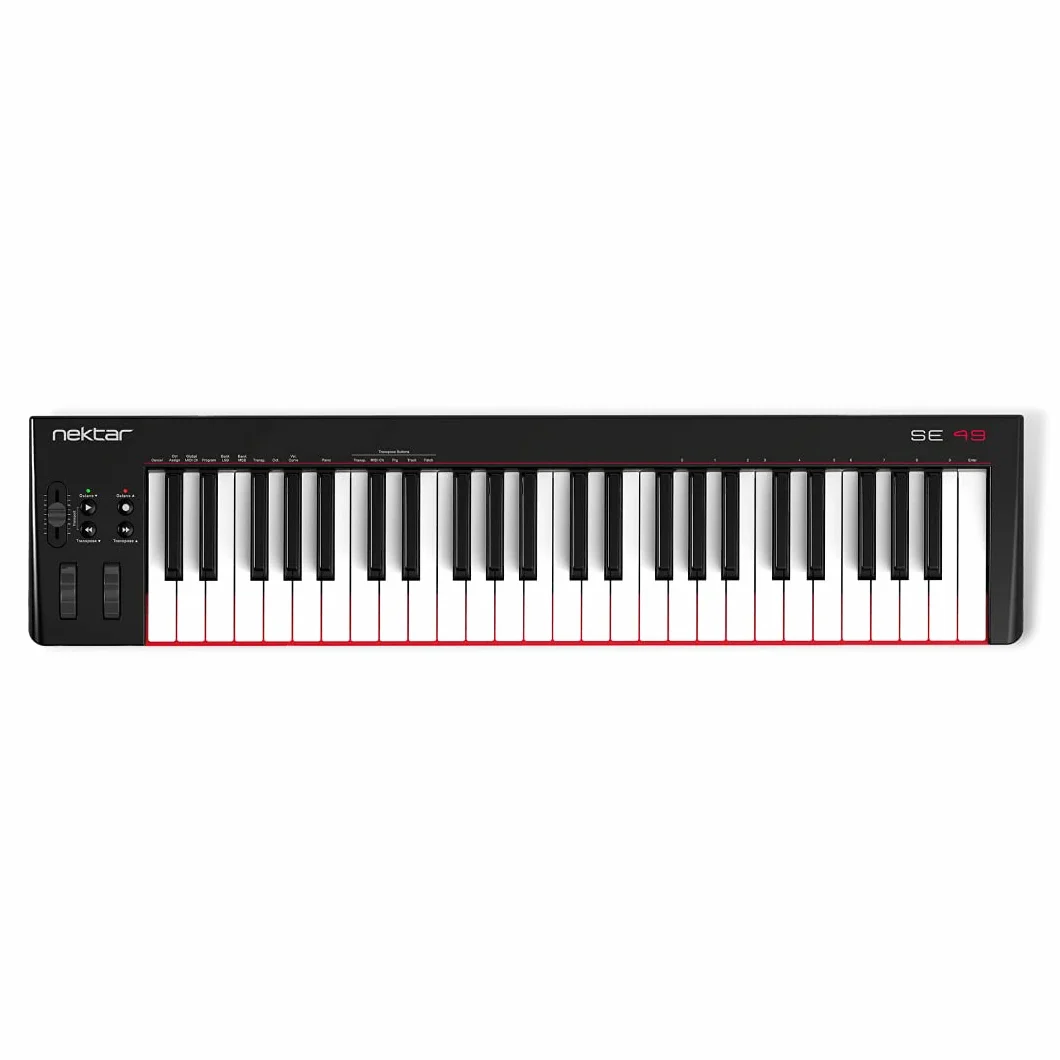 Nektar Controlador de teclado MIDI USB SE49 con integración Nektar DAW
