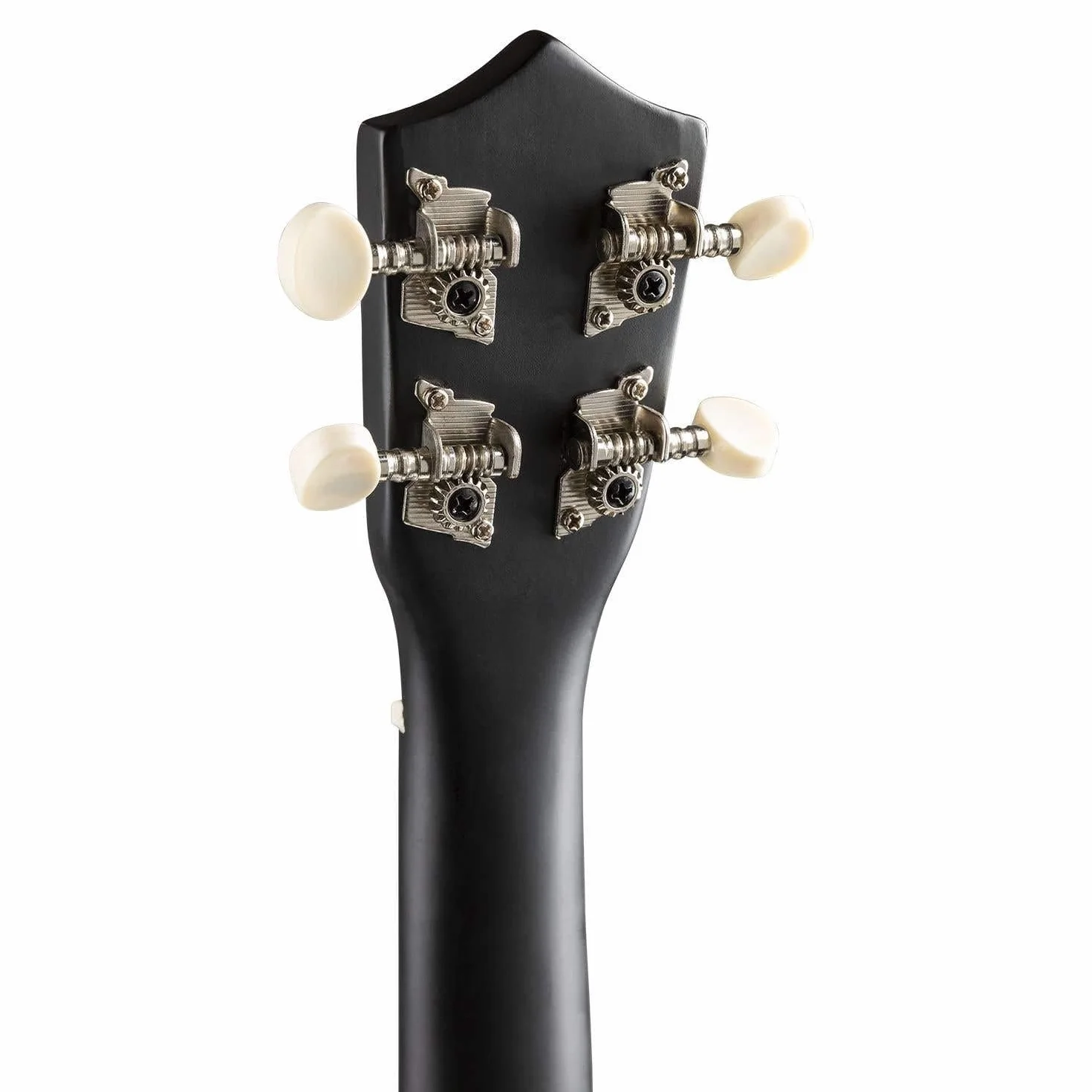 MAX UKEY Set de Ukelele soprano fabricado en madera de Tilo - ukelele adulto Incluye: guitarra ukelele de madera de 21 pulgadas, bolsa de ukulele, púas, afinador y cuerdas de repuesto - Color Negro