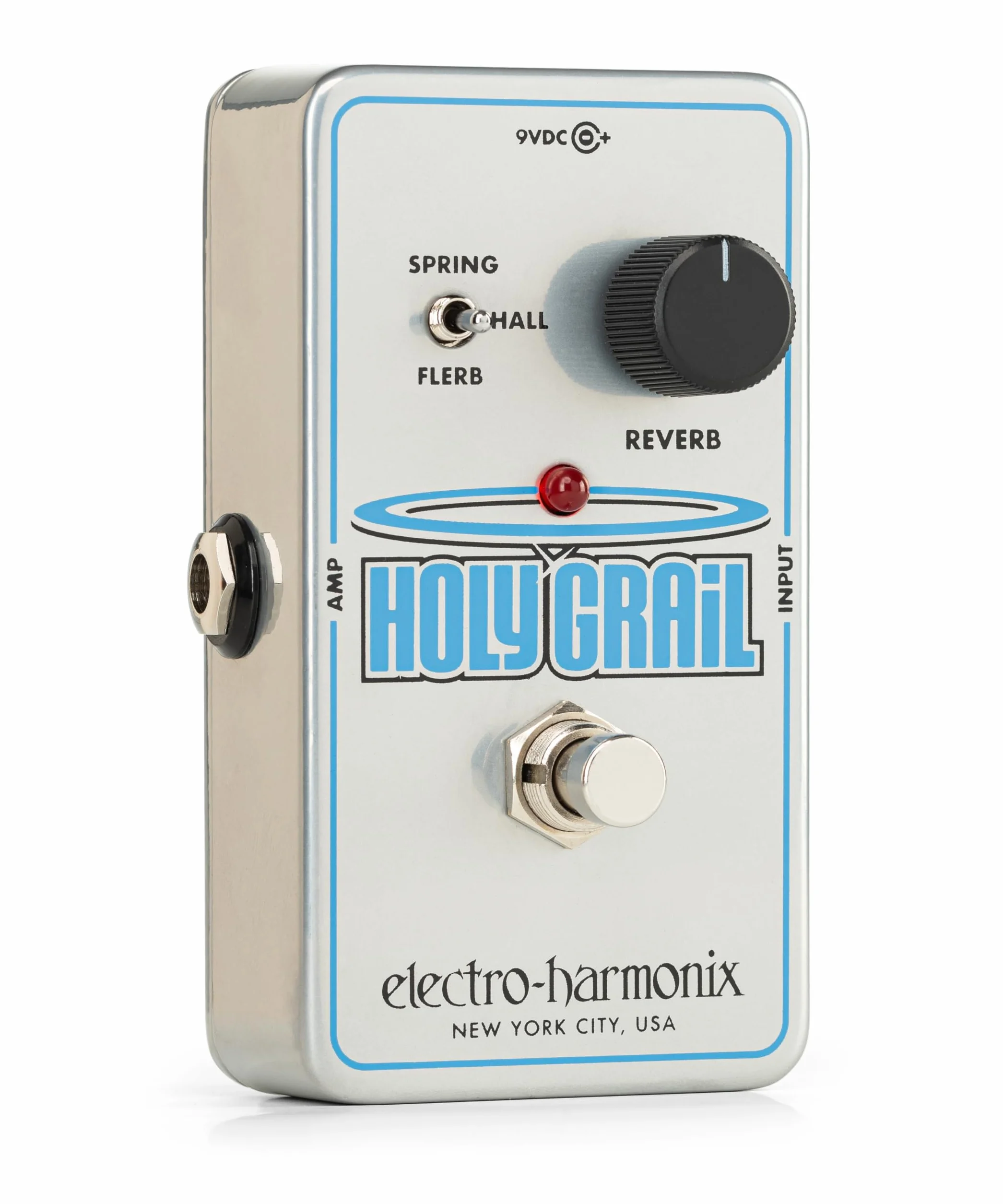electro-harmonix Holy Grail - Pedal de efecto reverb para guitarra, color plateado
