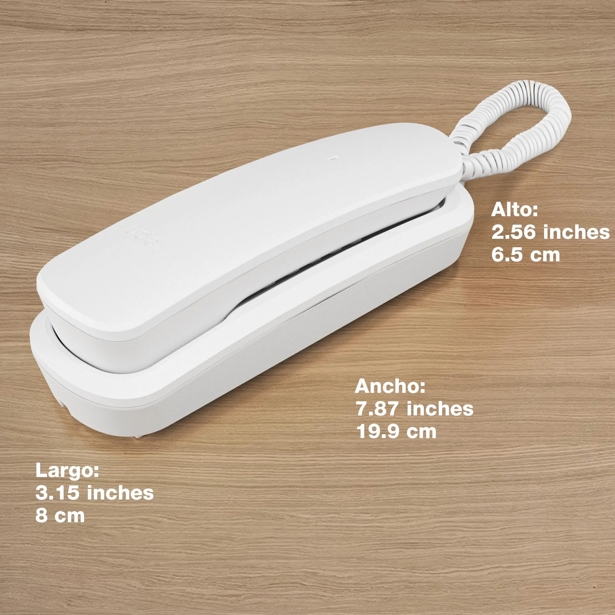 VTech CD1100 Teléfono Fijo con Cable, Control Volumen Timbre y Auricular, Rellamada, Compatible Audífonos, Apto Sobremesa Pared