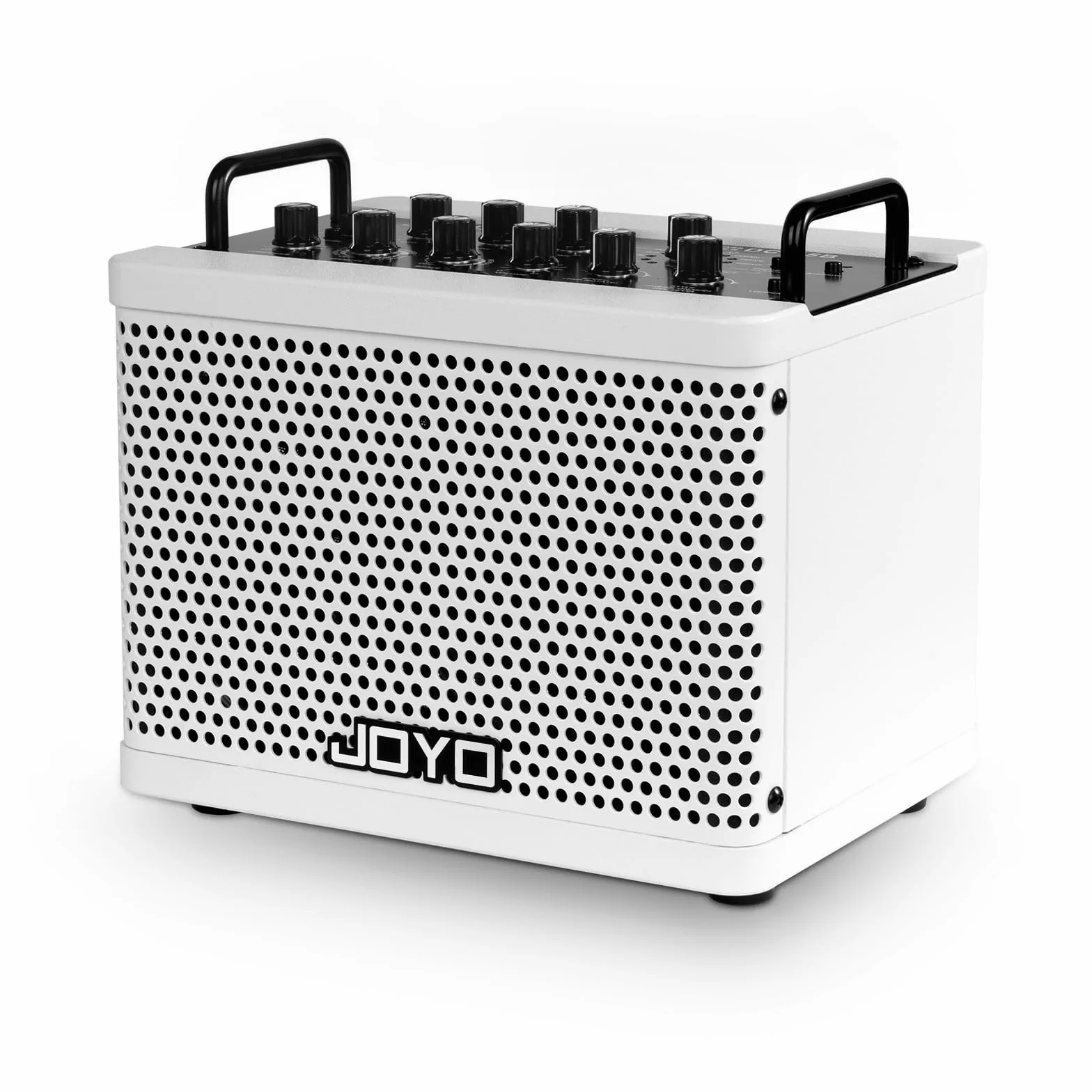 JOYO Combo de amplificador de graves portátil de 15 W | 9 modelos de amplificador + 6 modulaciones FX + Looper y máquina de tambor | Batería recargable | Modelado digital | para práctica de bajista