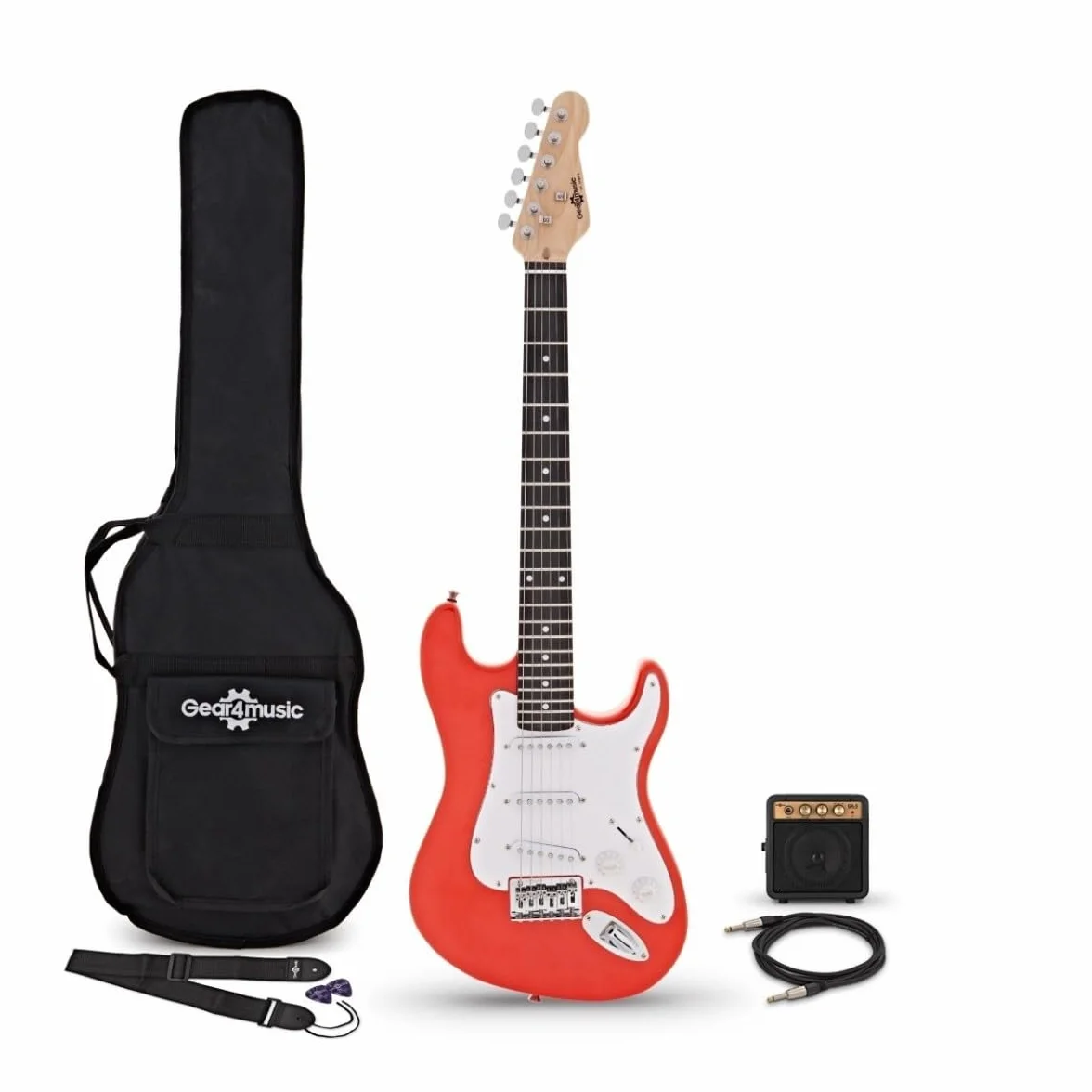 Guitarra eléctrica 3/4 LA Miniamp Pack Rojo