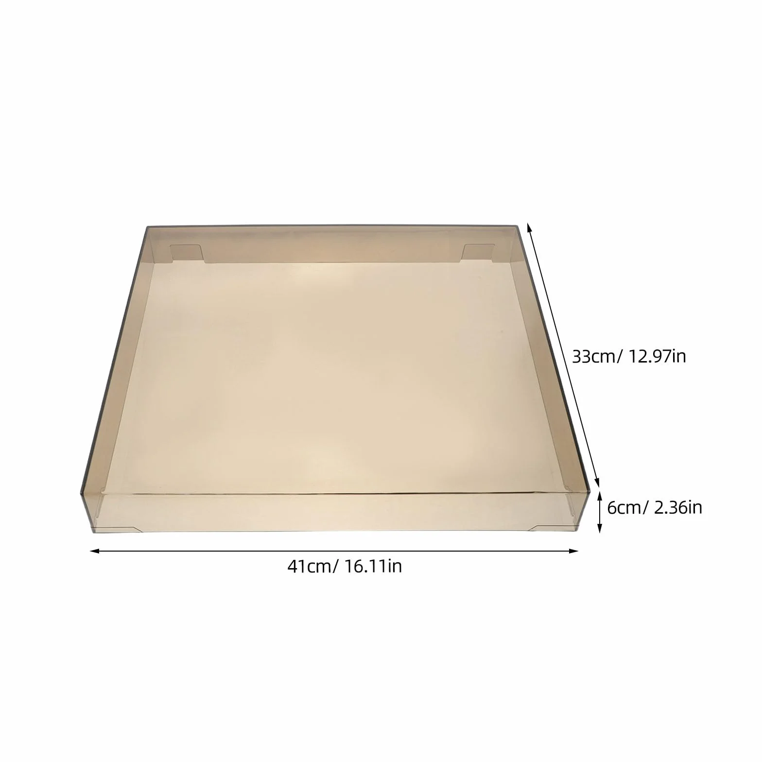 Funda Protectora acrílica Transparente para Tocadiscos, protección para el Plato Giratorio de Equipos de Audio, Tapa Transparente para Tocadiscos estéreo domésticos de 16 x 13 x 2,4
