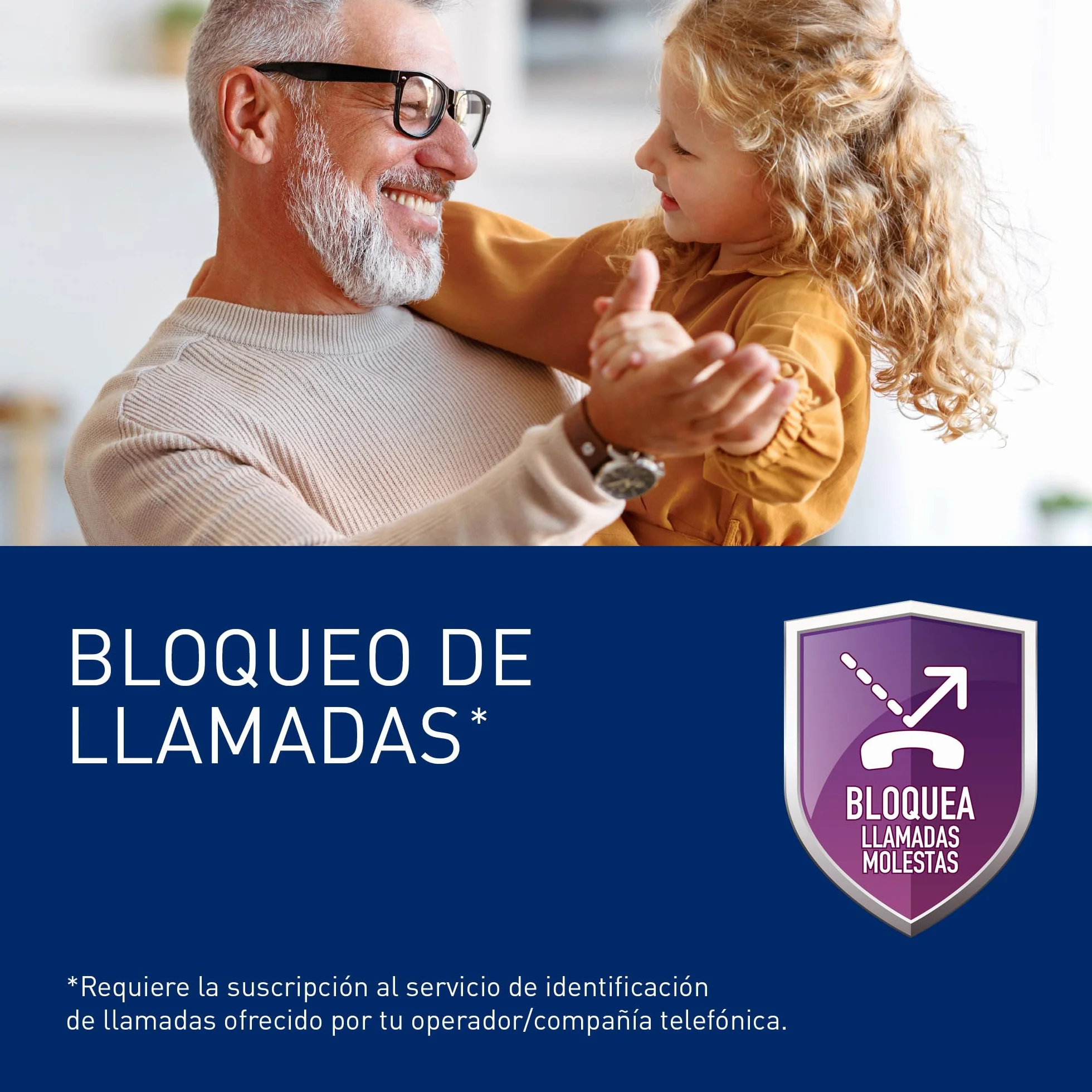Panasonic KX-TGC210 Teléfono fijo inalámbrico LCD Identificador de llamadas Agenda 50 números Negro