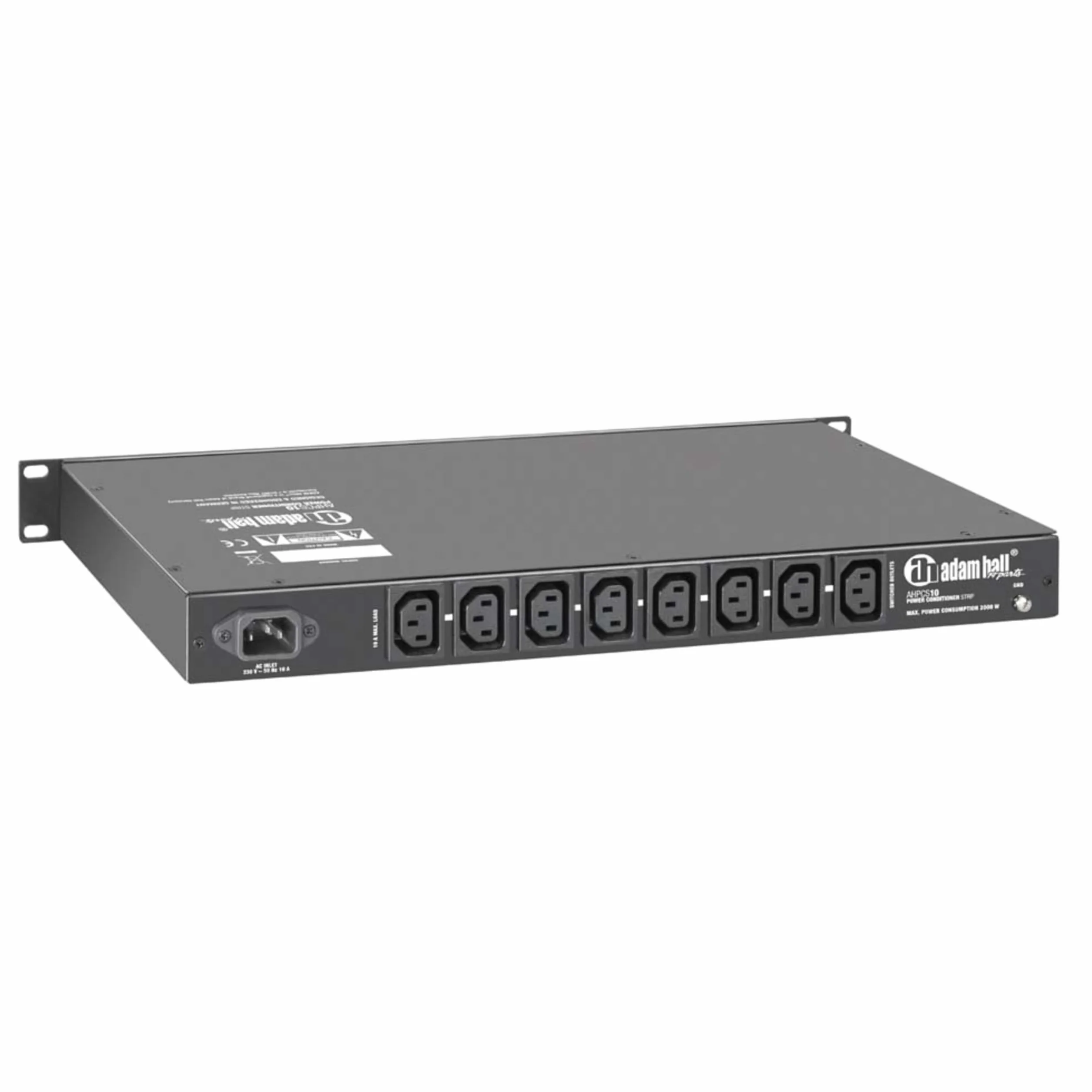 Adam Hall 19" Parts PCS 10 - Distribuidor de corriente con protección