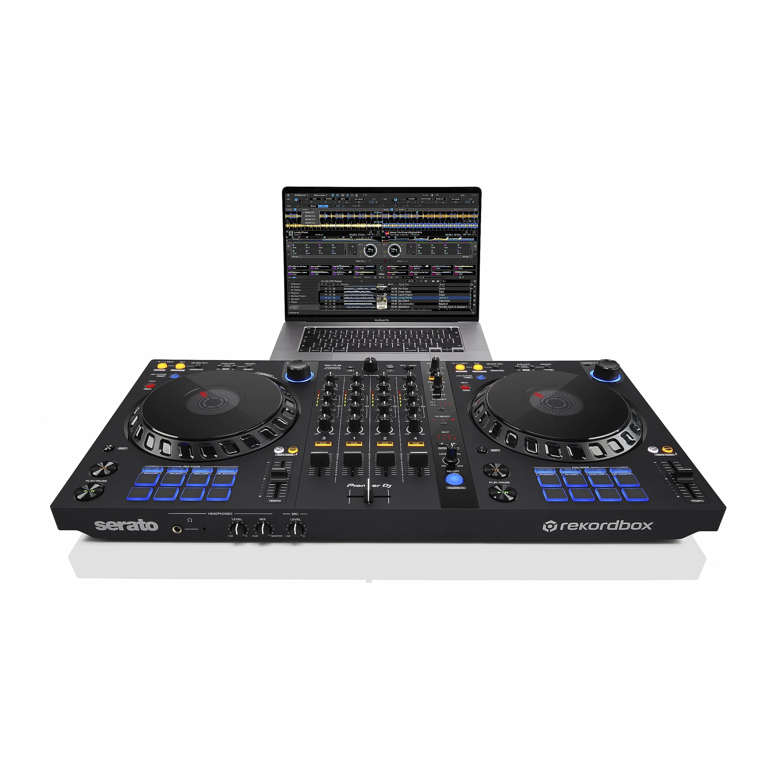 Pioneer DJ DDJ-FLX6 - Controlador DJ de 4 decks para Rekordbox y Serato
