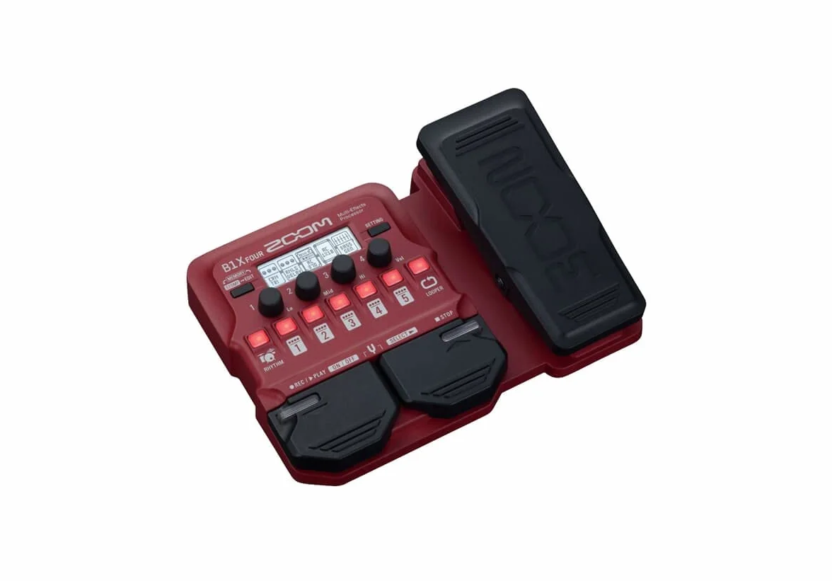 Zoom - B1X FOUR - pedal multiefecto para bajo eléctrico - con pedal de expresión