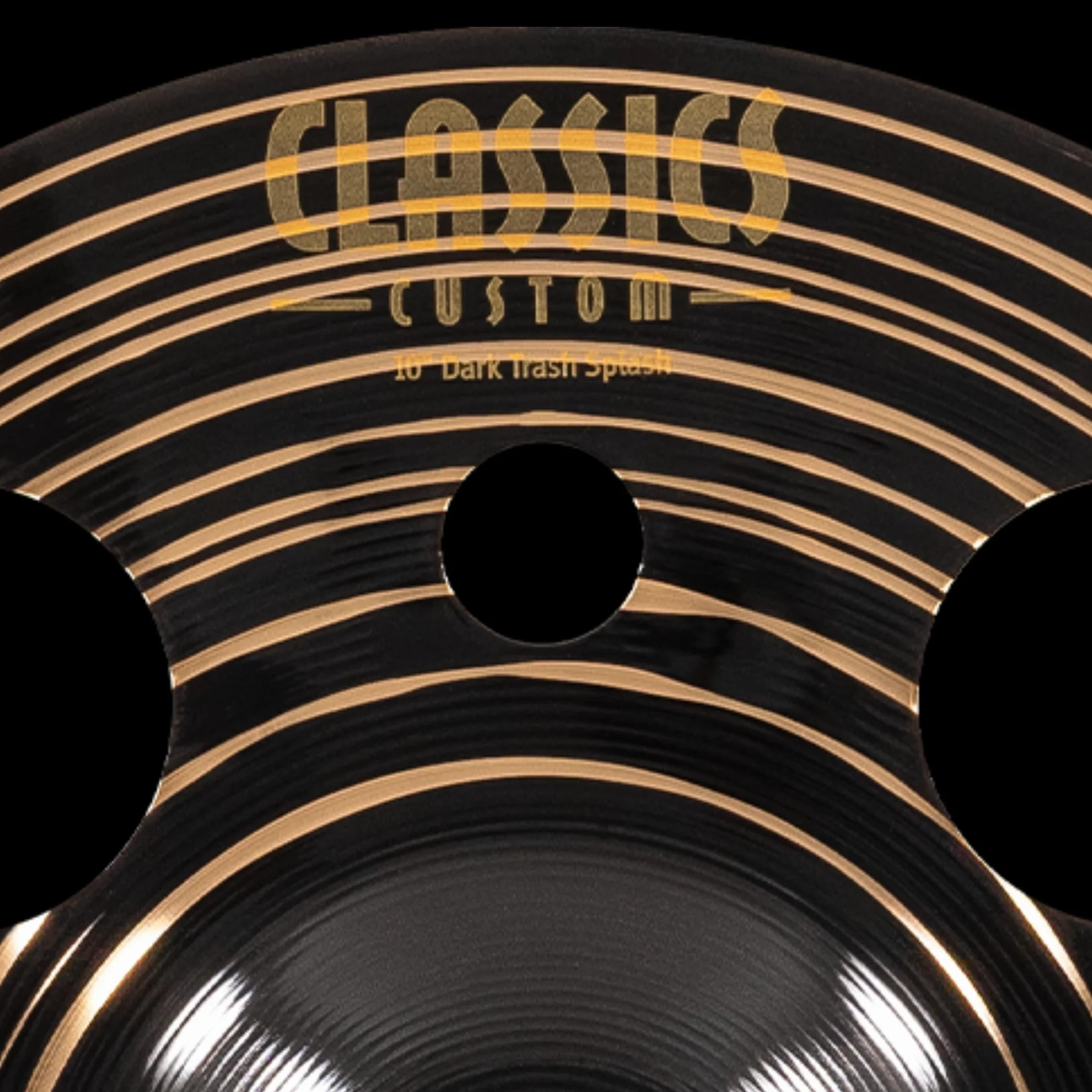 Meinl Cymbals Classics Custom Dark Plato Trash Splash de 10 pulgadas (25,40cm) Platillos de Batería - Bronce B12, Acabado Oscuro (CC10DATRS)