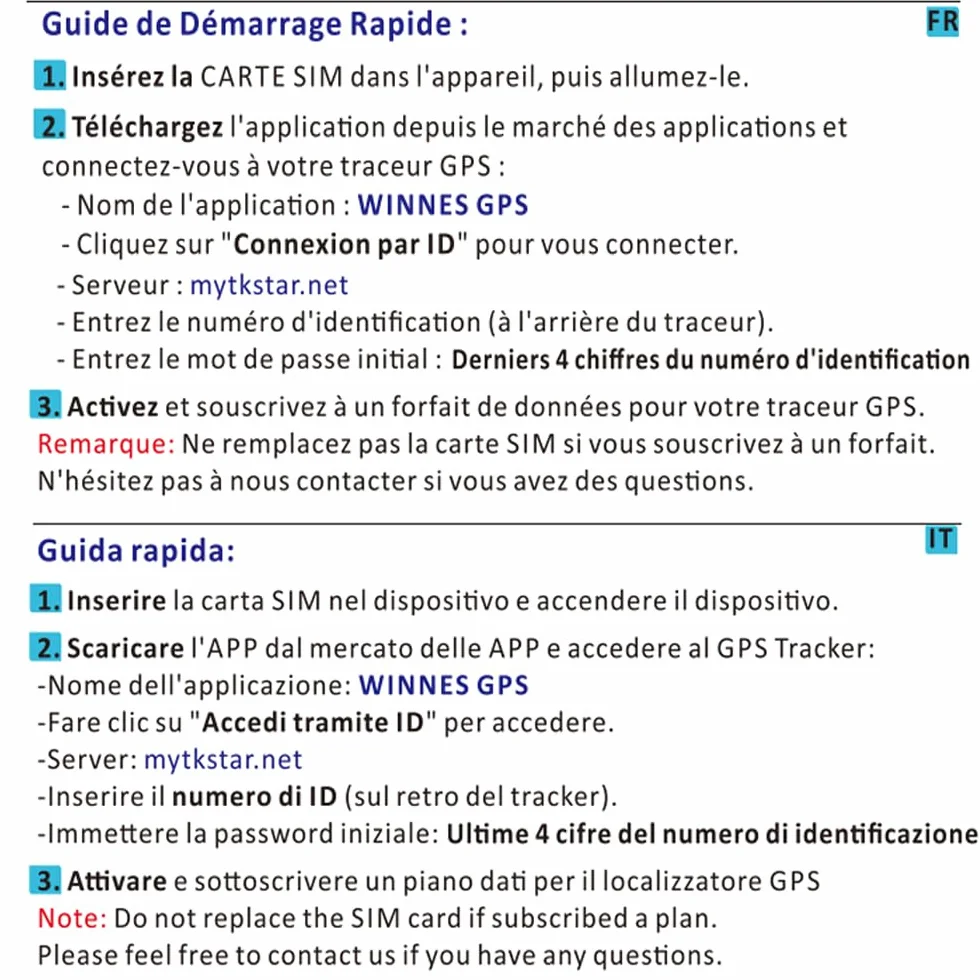 Tarjeta SIM para localizador GPS de Coche Compatible con TK905, TK905B, TK915, TK918