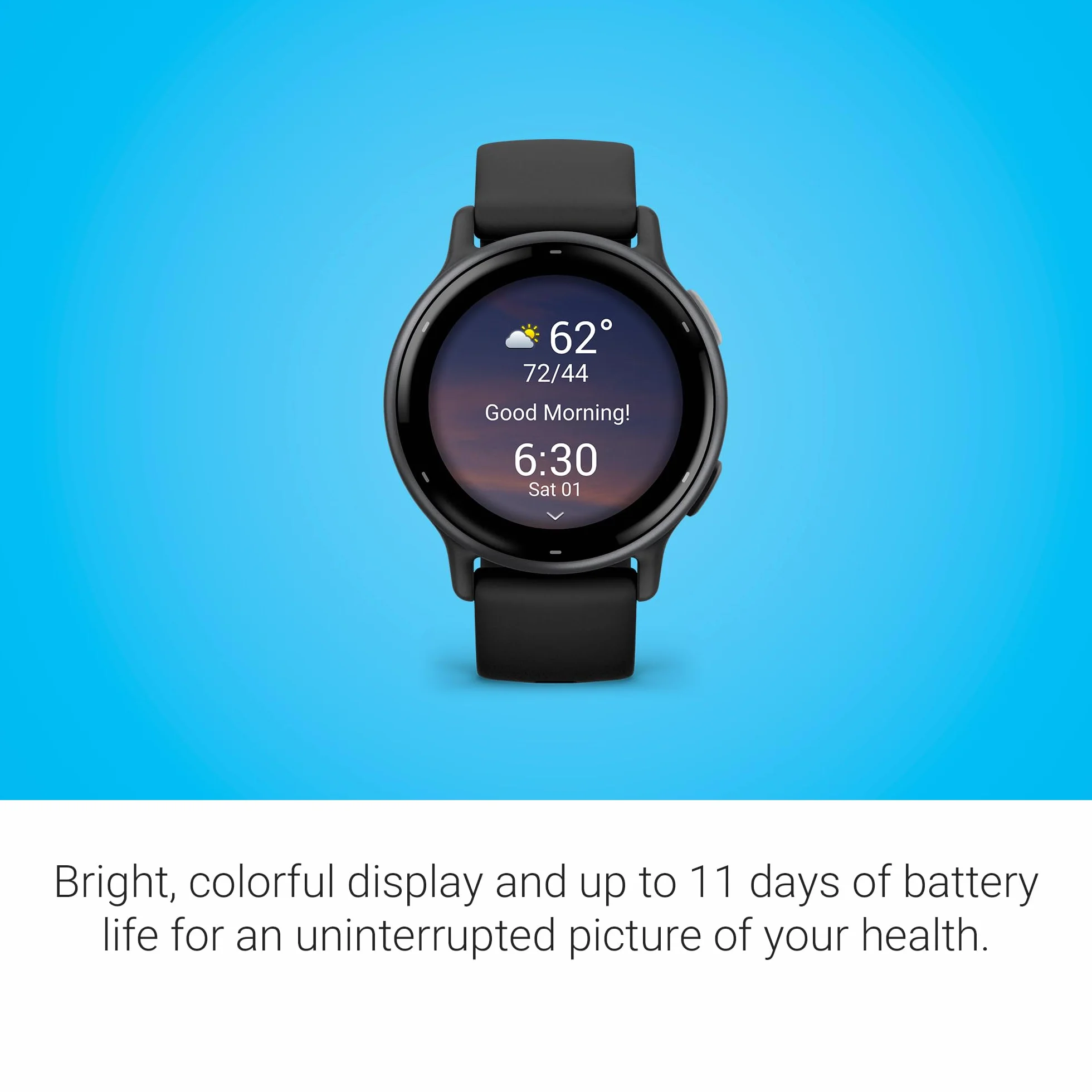 Garmin Vívoactive 5, Smartwatch con GPS, Pantalla AMOLED, Funciones Esenciales de Salud y Forma física y hasta 11 días de autonomía