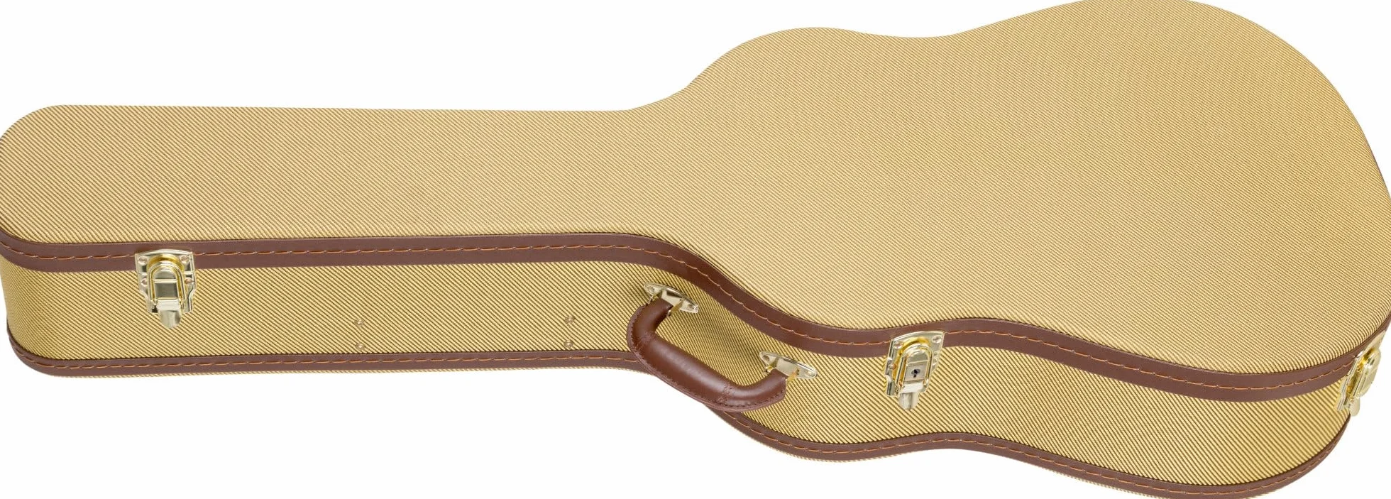 Shaman Estuche Rígido para Guitarra Western Tweed - Estuche rígido Resistente para Guitarras dreadnought con un Elegante diseño Retro