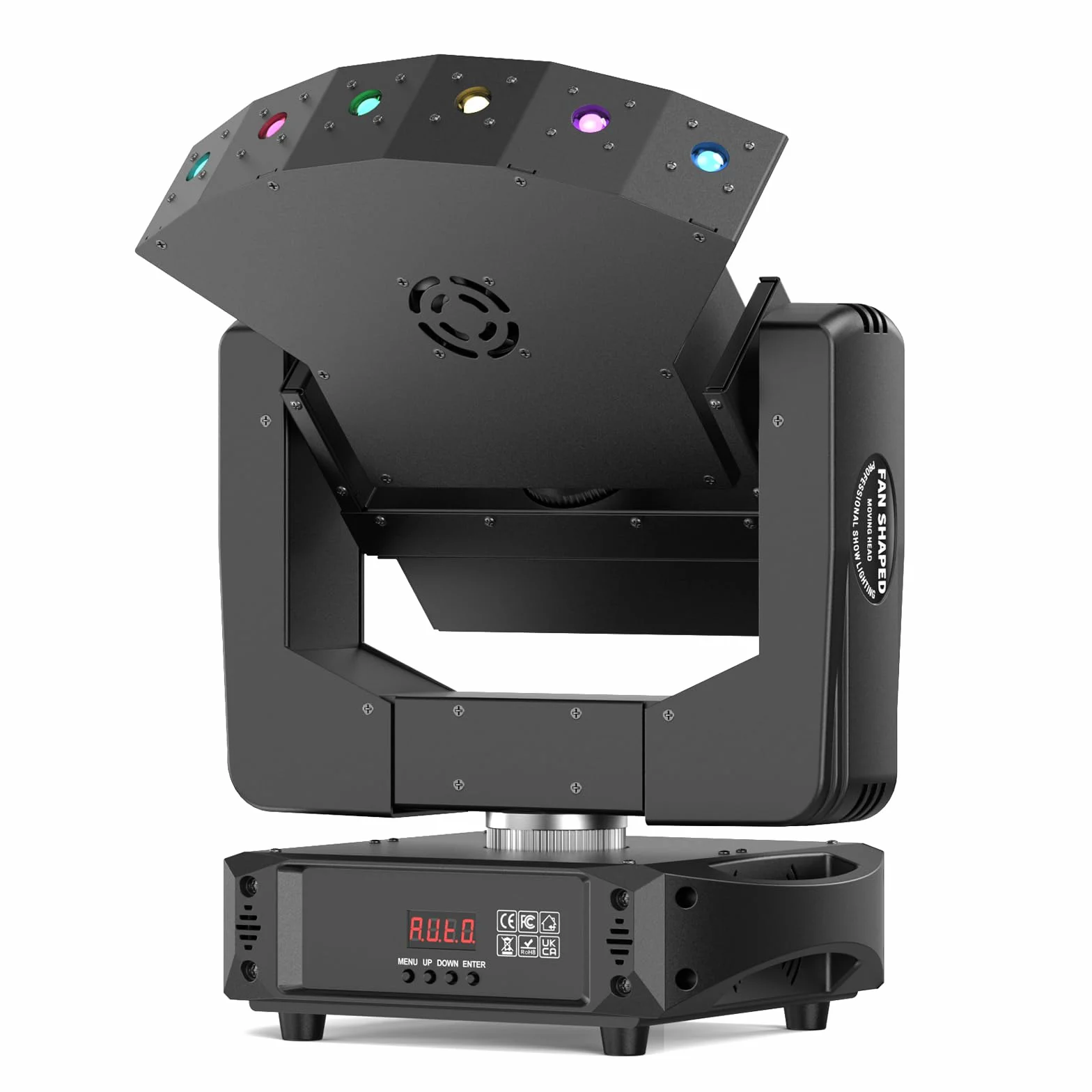 6-RGB Cabeza Móvil LED Beam Luz Discoteca DMX512 Iluminación de Escenario Focos de Efecto para Fiesta DJ Clubes Navidad