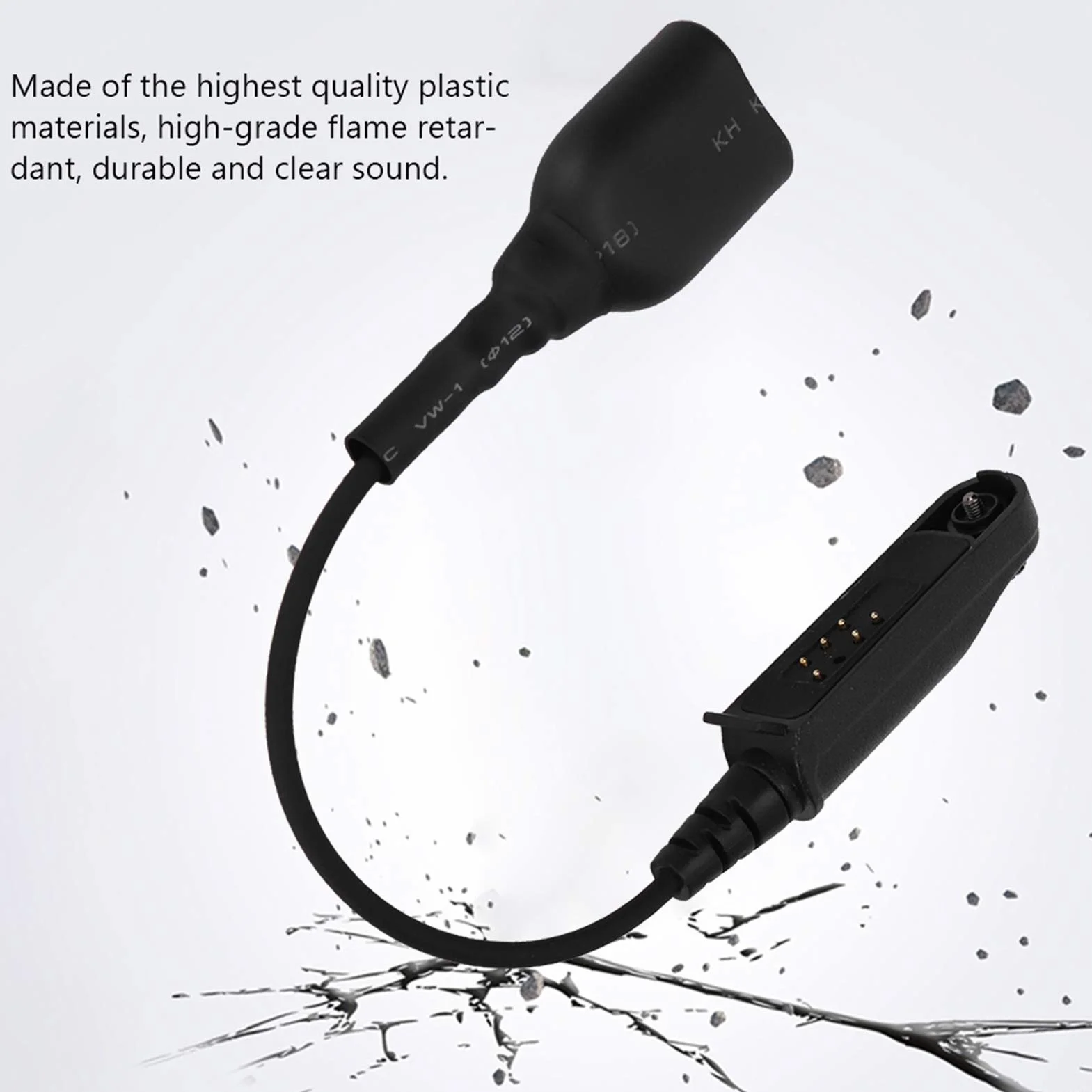 Goshyda Adaptador de walkie talkie A58 K-head cable universal BF-9700 A-58 UV-XR